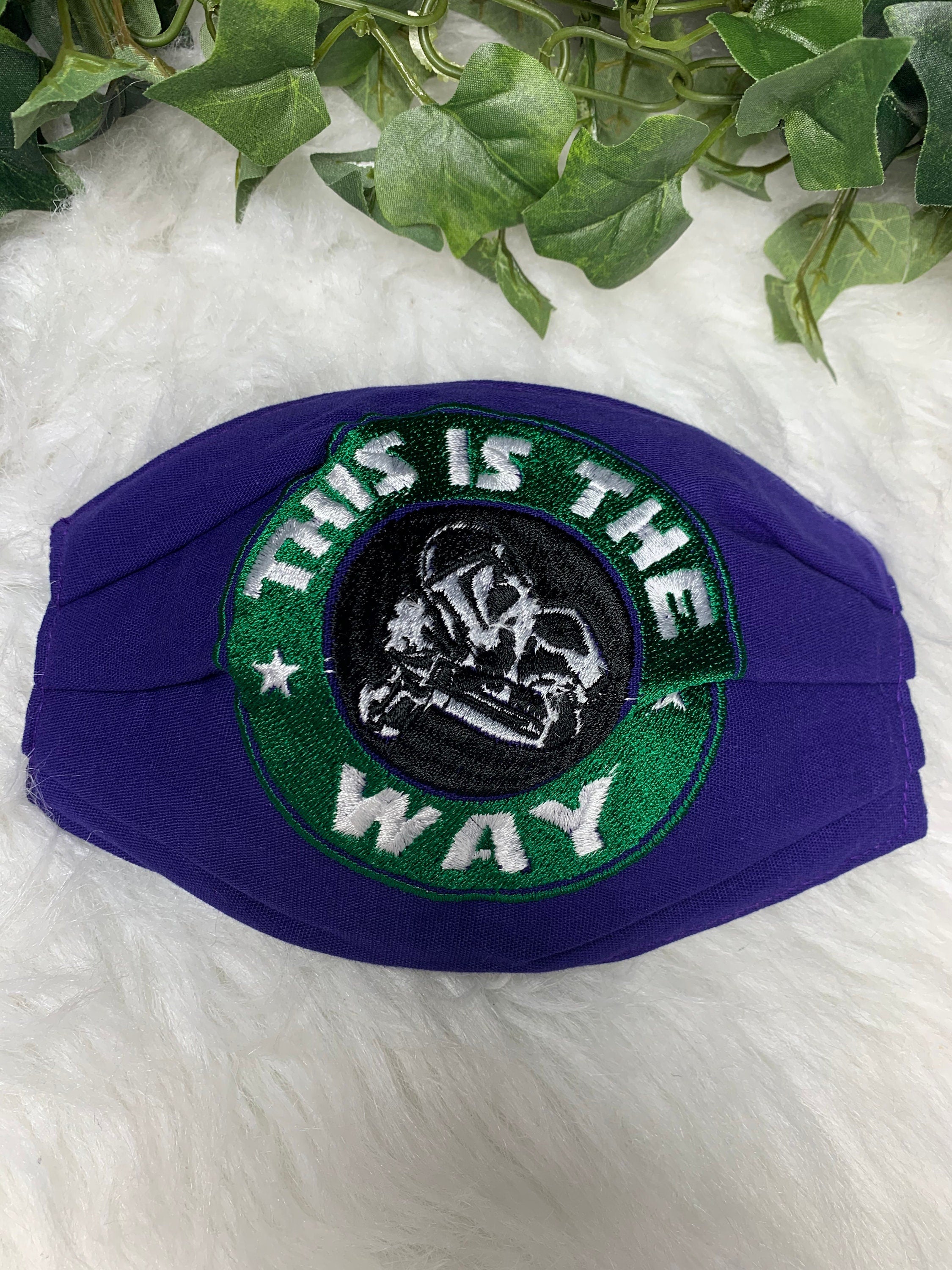 Storm Trooper Embroidered Face Masks - Handmade Embroidered Face Masks