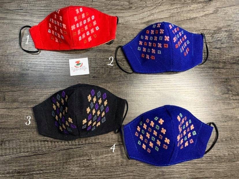 Artisanal 3 layer Handcrafted Embroidered Face Mask