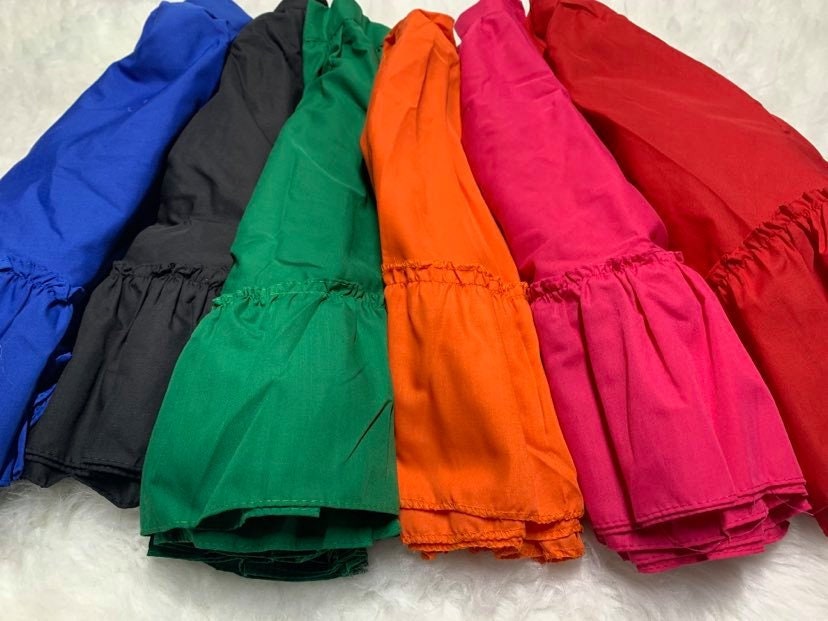 Girls Mexican Skirt - Traditional Folklorico Skirt