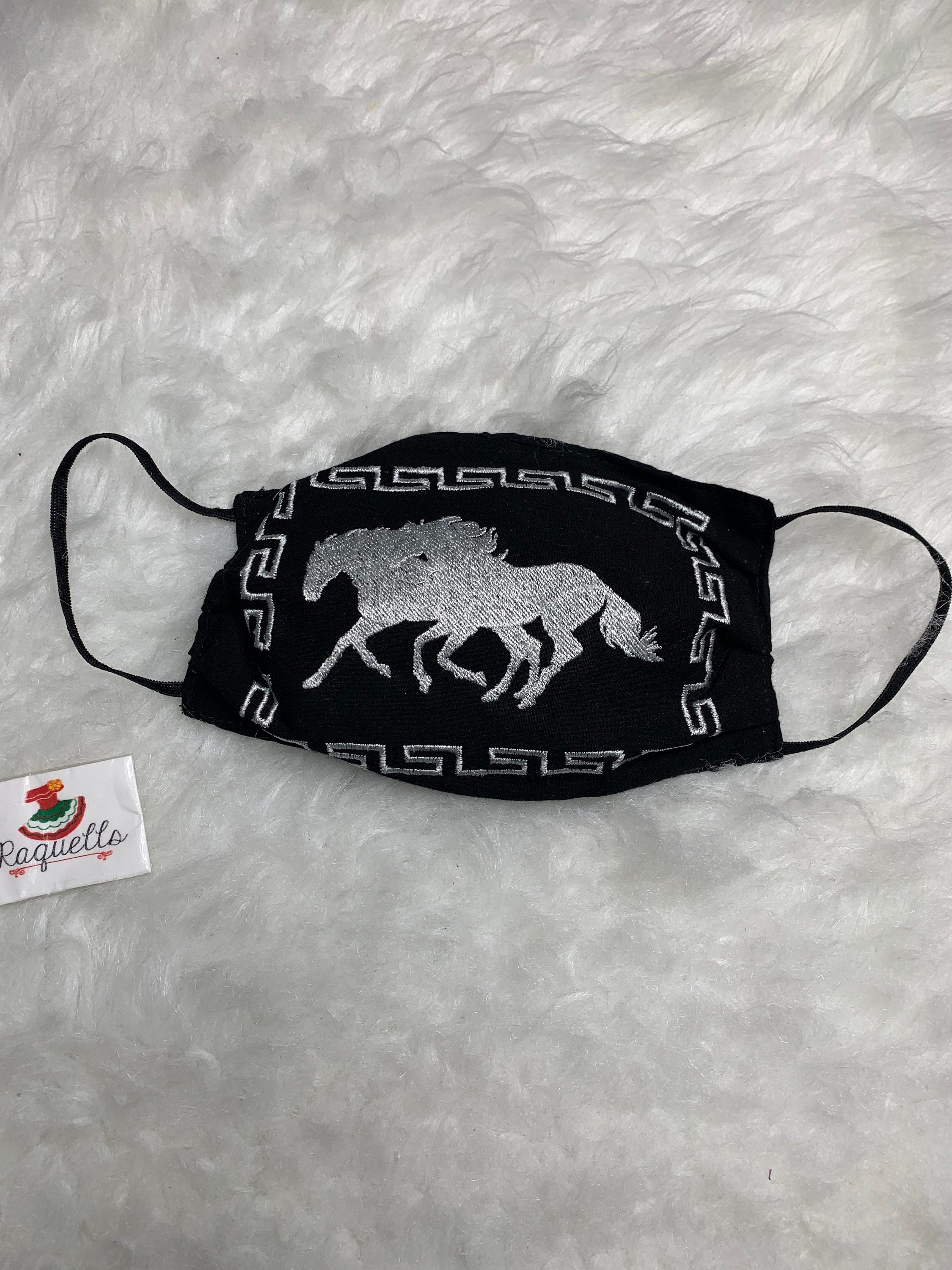 Charro Style Embroidered Face Masks - Handmade Mexican Face Masks