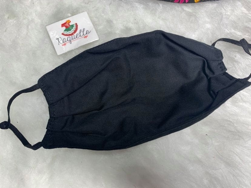 Image of Colorful Embroidered Sunflower Face Masks - Mexican Handmade Face Masks