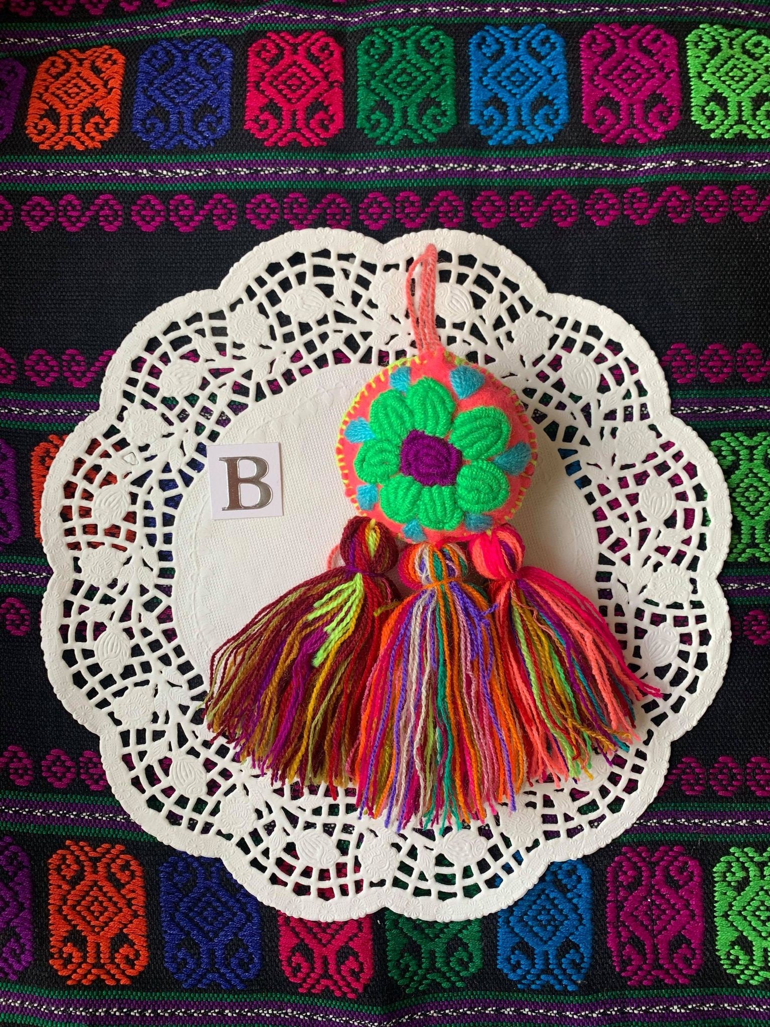 Image of Handmade Dreamcatcher Tassel Charm - Artisanal Charm