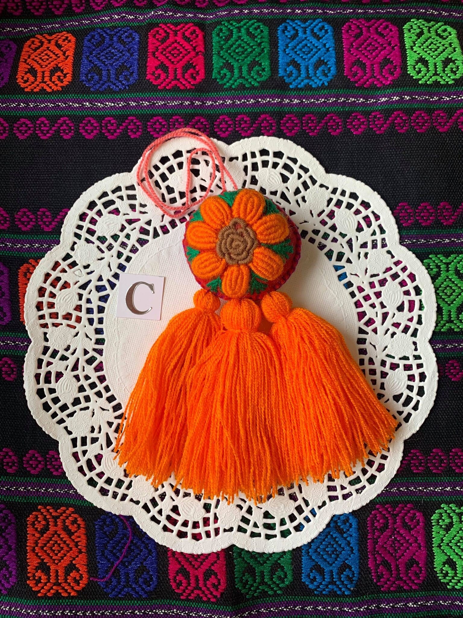 Handmade Dreamcatcher Tassel Charm - Artisanal Charm