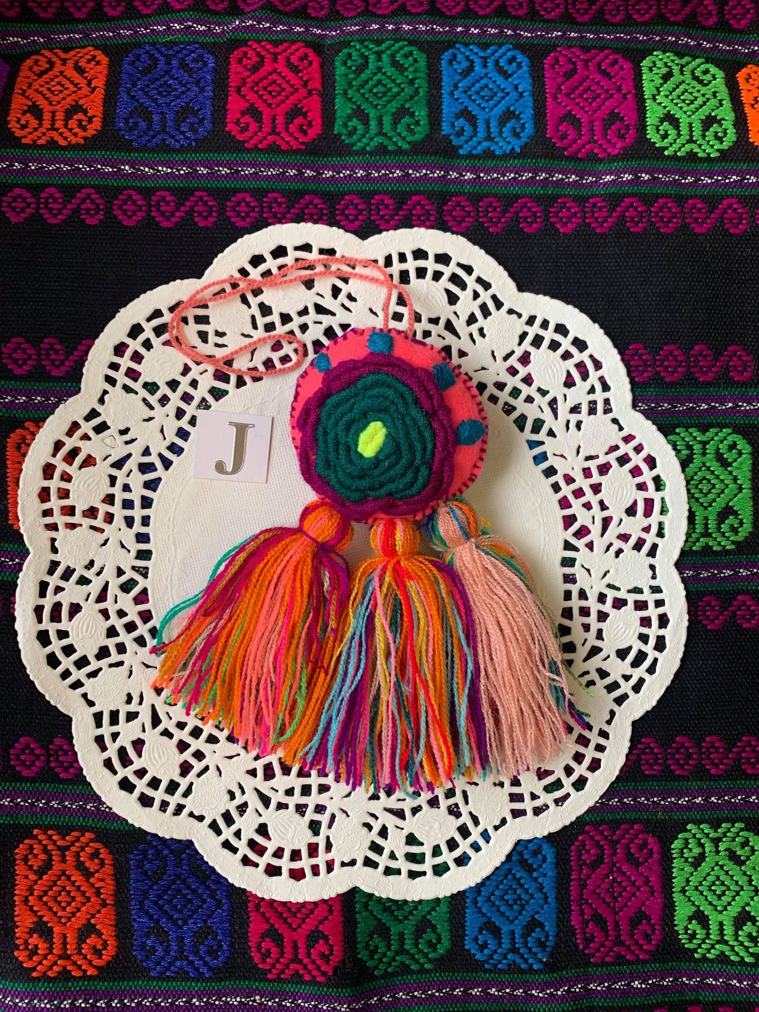 Handmade Dreamcatcher Tassel Charm - Artisanal Charm