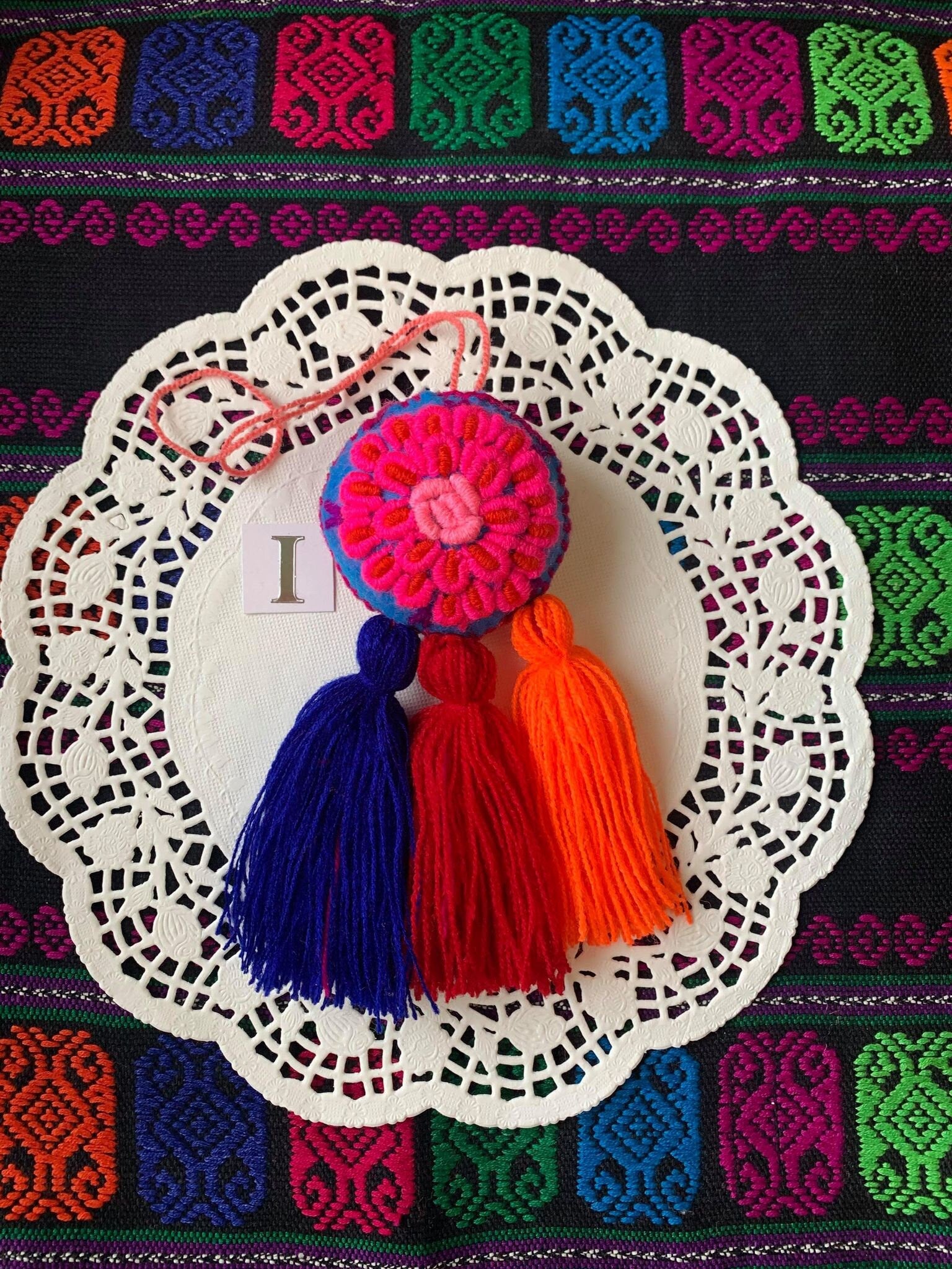 Image of Handmade Dreamcatcher Tassel Charm - Artisanal Charm