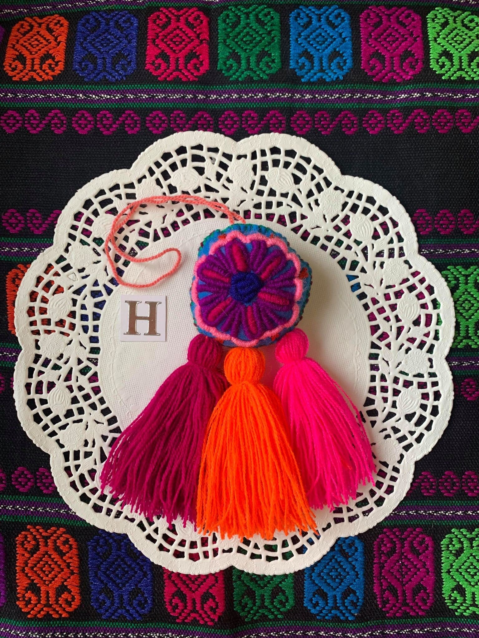 Handmade Dreamcatcher Tassel Charm - Artisanal Charm