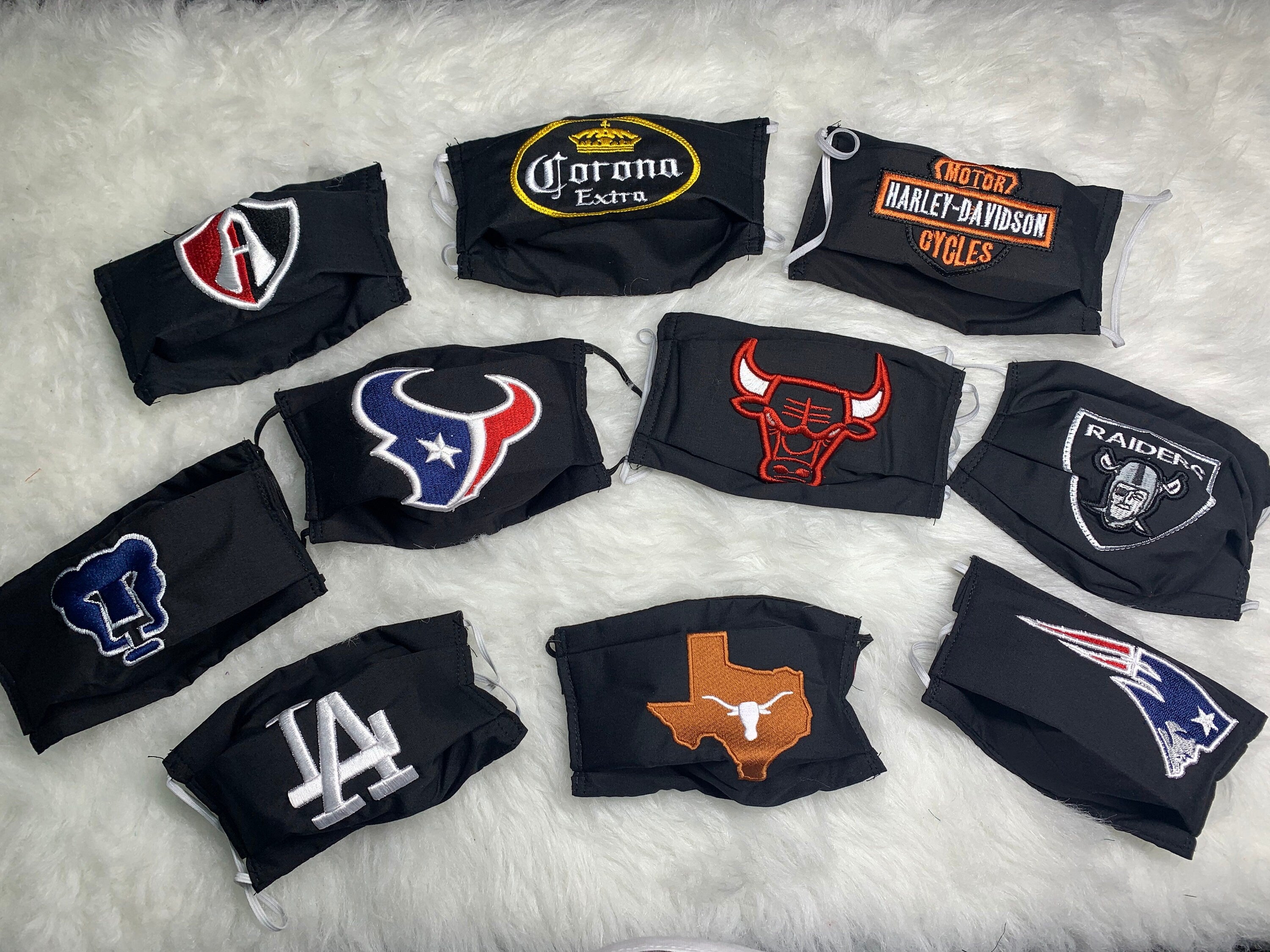 Embroidered Logo Face Masks - Handmade Face Masks