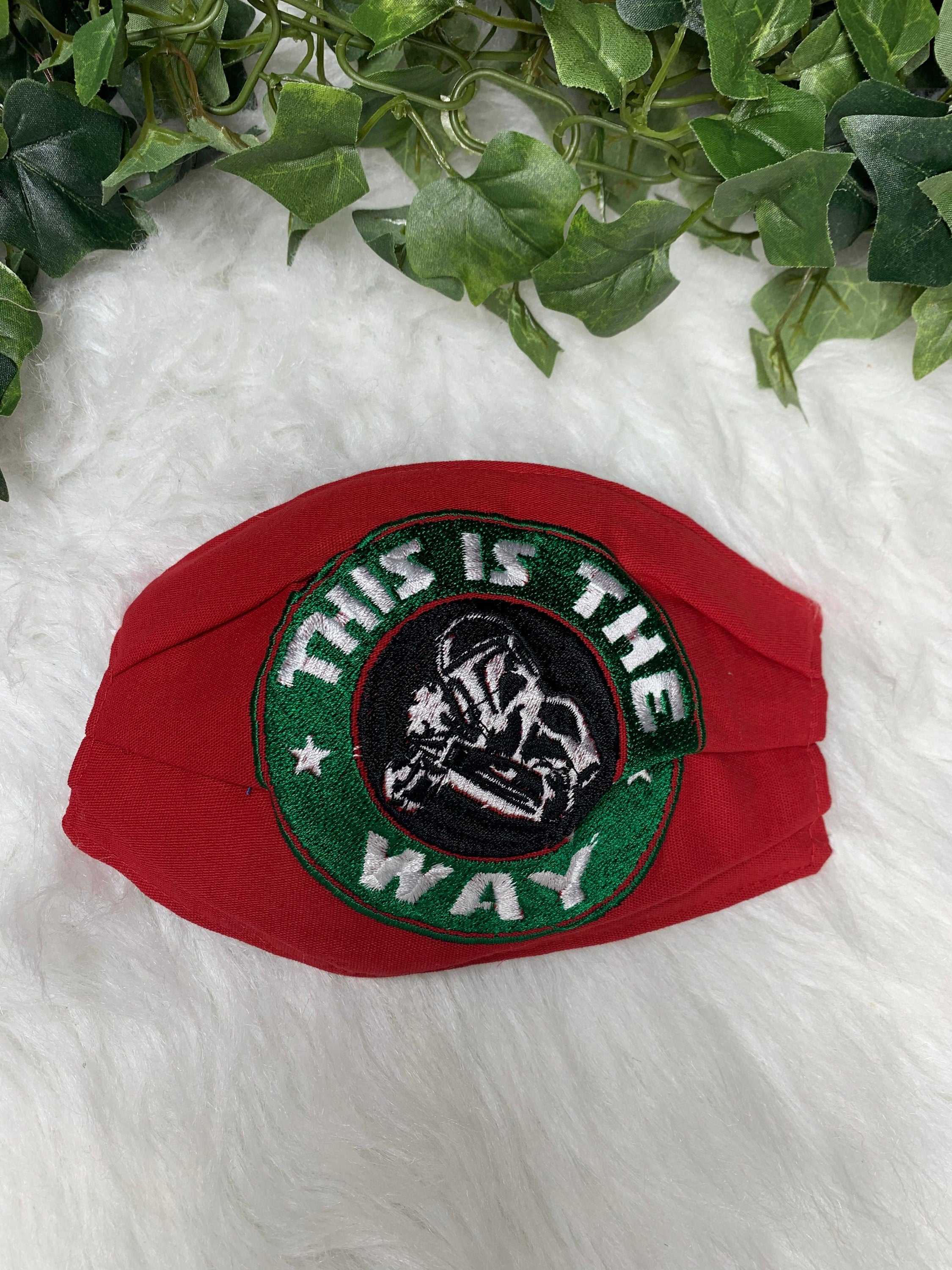 Image of Storm Trooper Embroidered Face Masks - Handmade Embroidered Face Masks