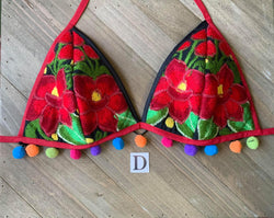 Image of Handmade Artisanal Bikini Tops - Mexican Bikini Tops