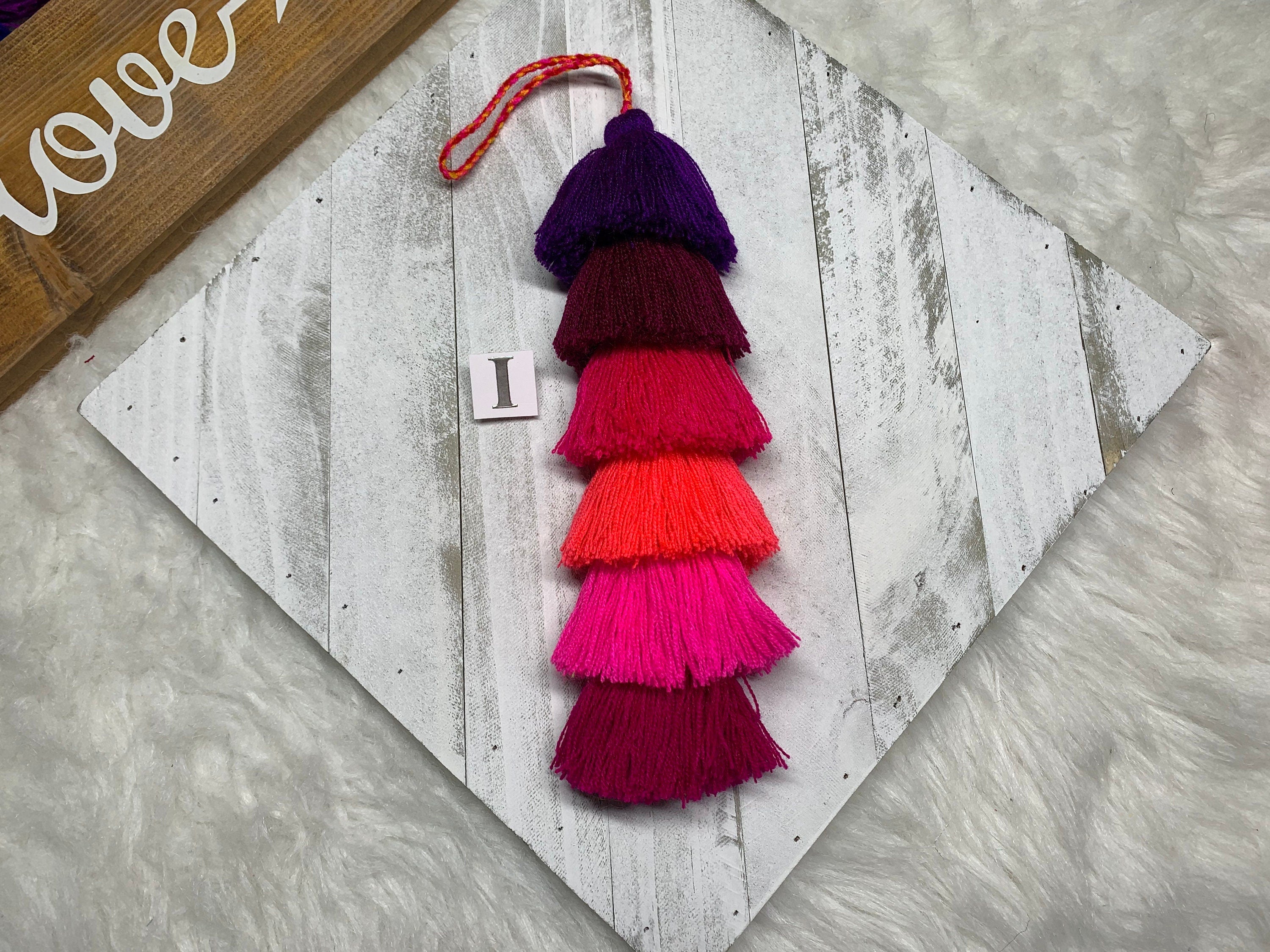 Artisanal Rainbow Tassel Charm - Handmade Tassel Charm