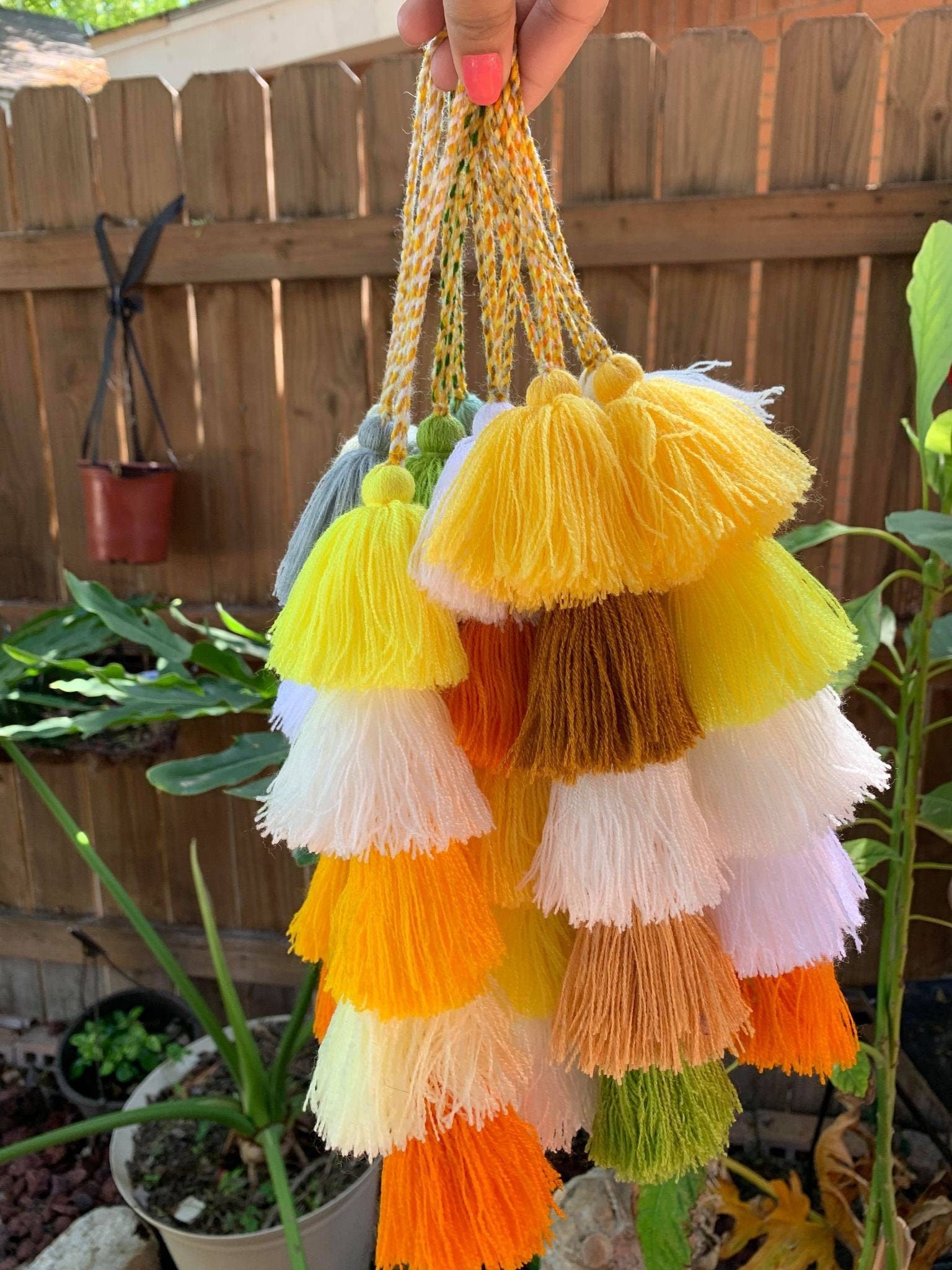 RANDOM Artisanal Tassel Charm - Handmade Tassel Charm - Car Decor