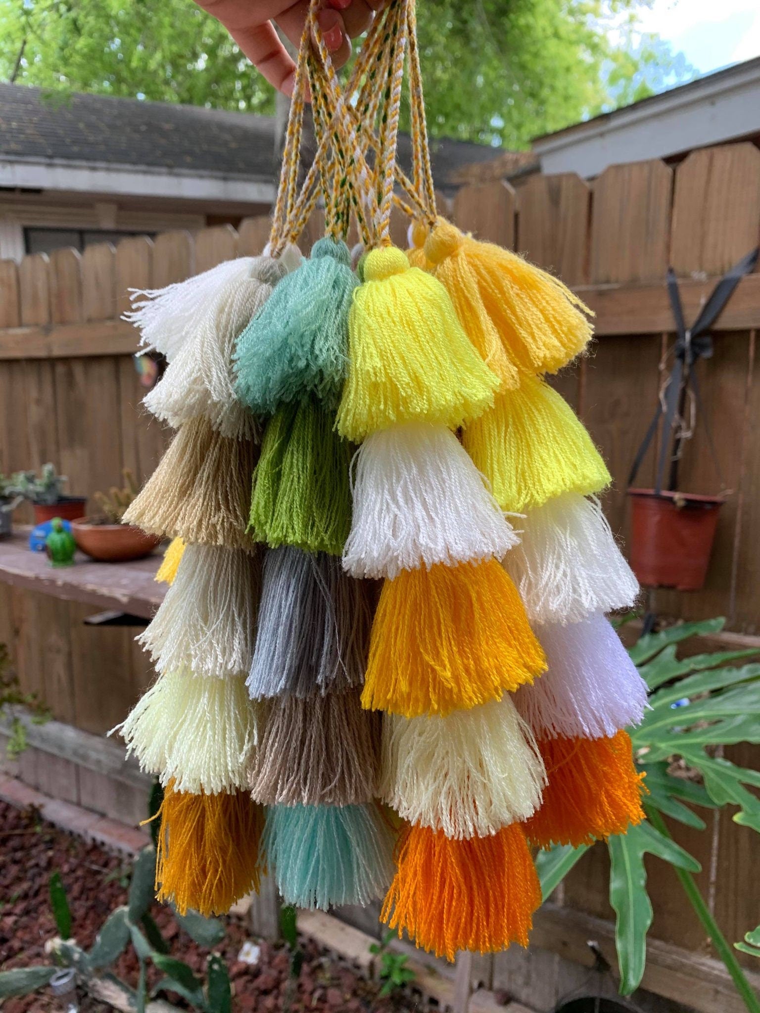 RANDOM Artisanal Tassel Charm - Handmade Tassel Charm - Car Decor