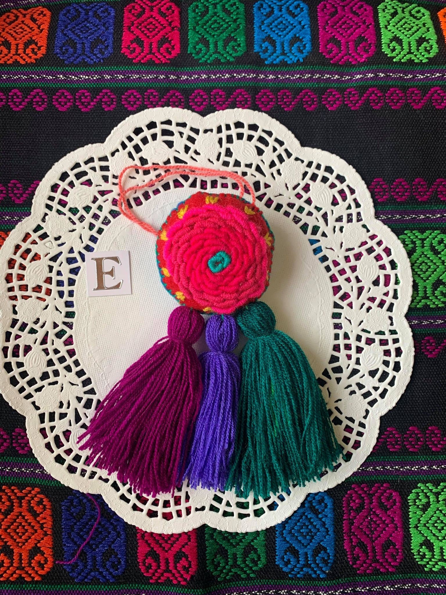 Handmade Dreamcatcher Tassel Charm - Artisanal Charm