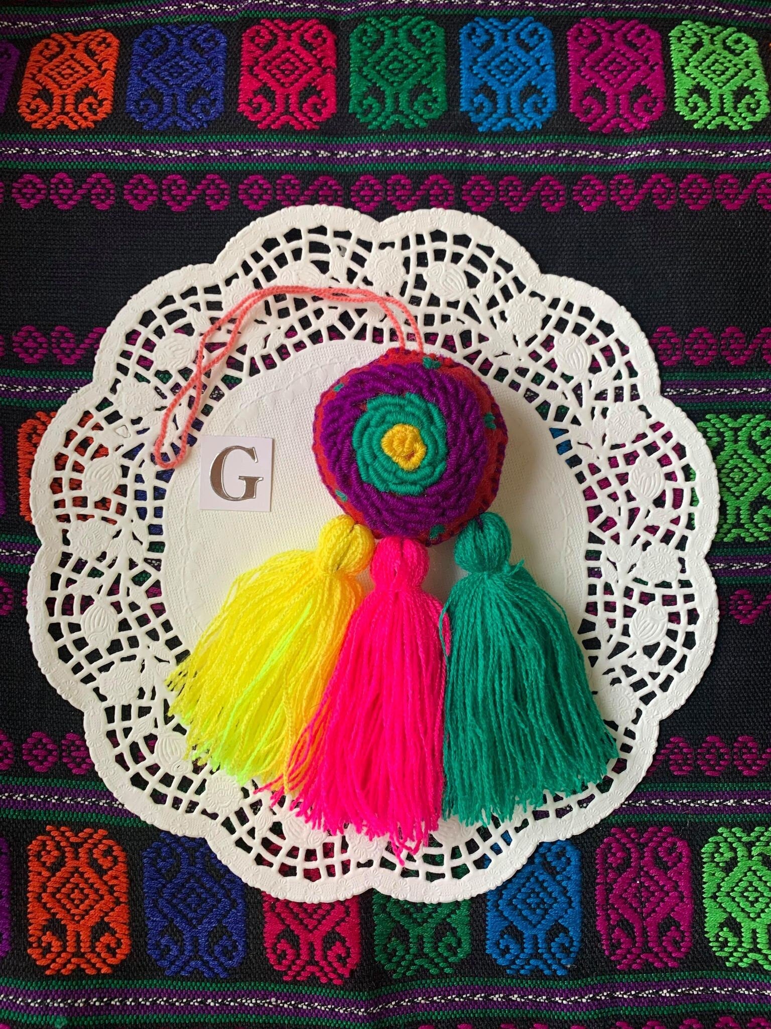 Handmade Dreamcatcher Tassel Charm - Artisanal Charm