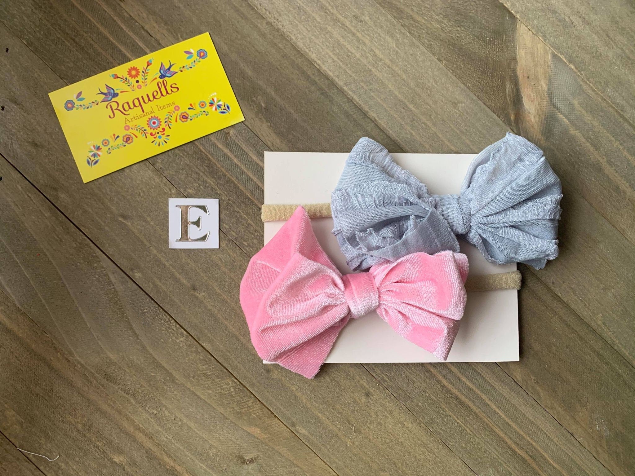 Newborn Soft Headband Set - Two Newborn Headbands