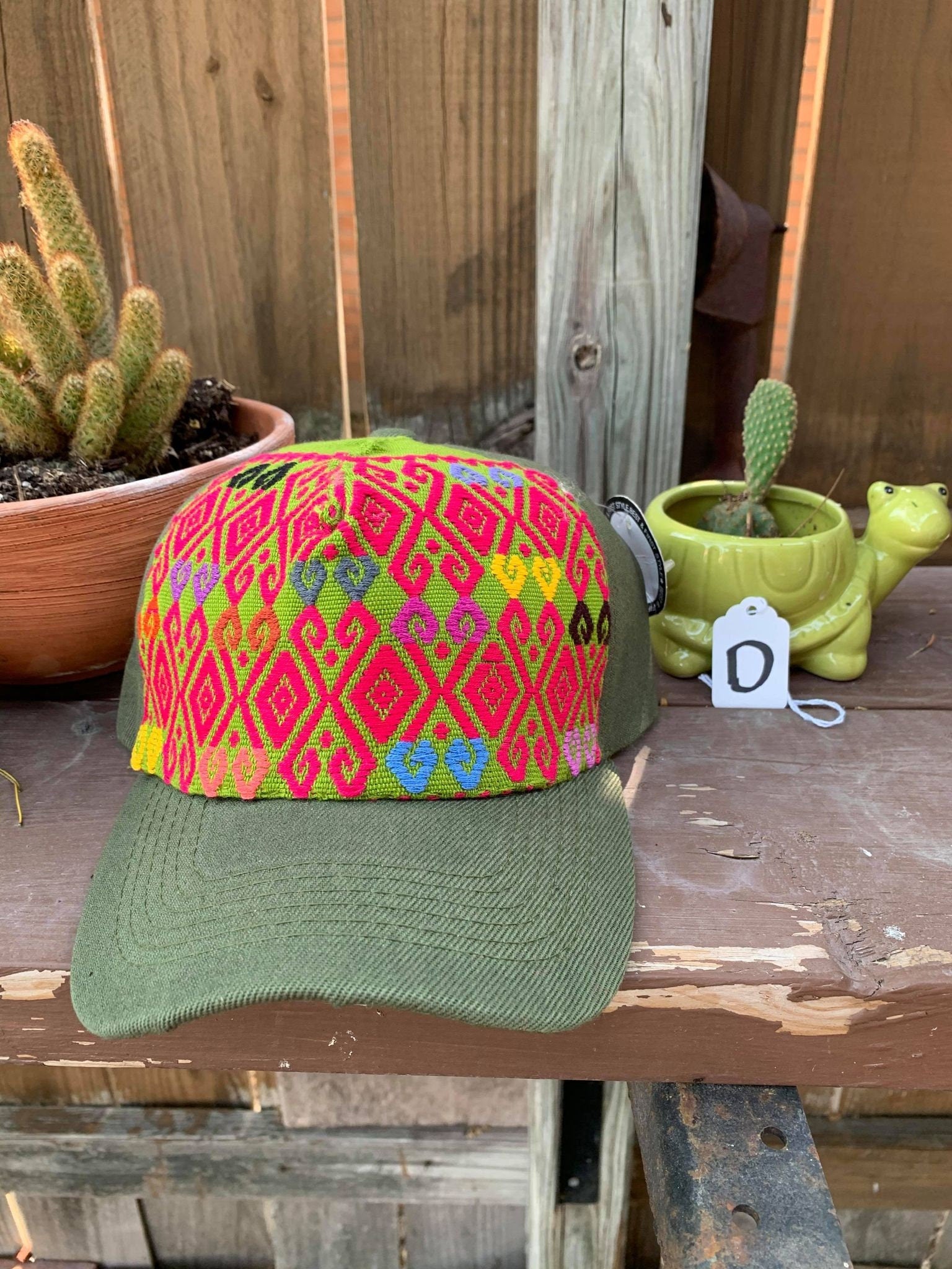 Image of Artisanal Embroidered Baseball Caps - Artisanal Caps - Handmade Caps