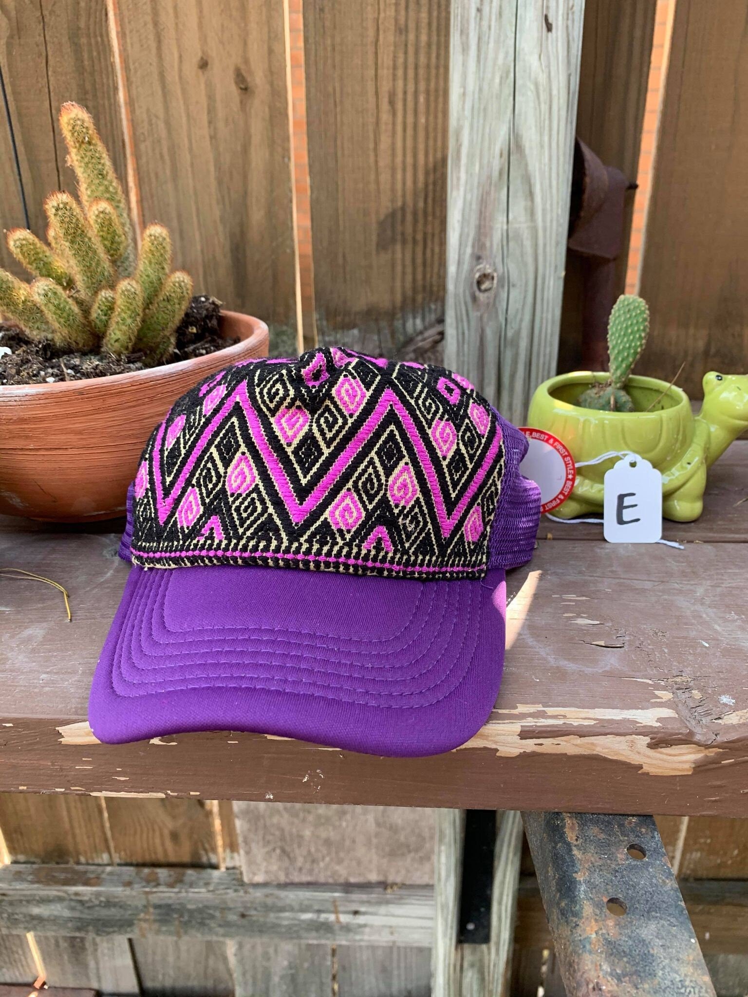 Image of Artisanal Embroidered Baseball Caps - Artisanal Caps - Handmade Caps