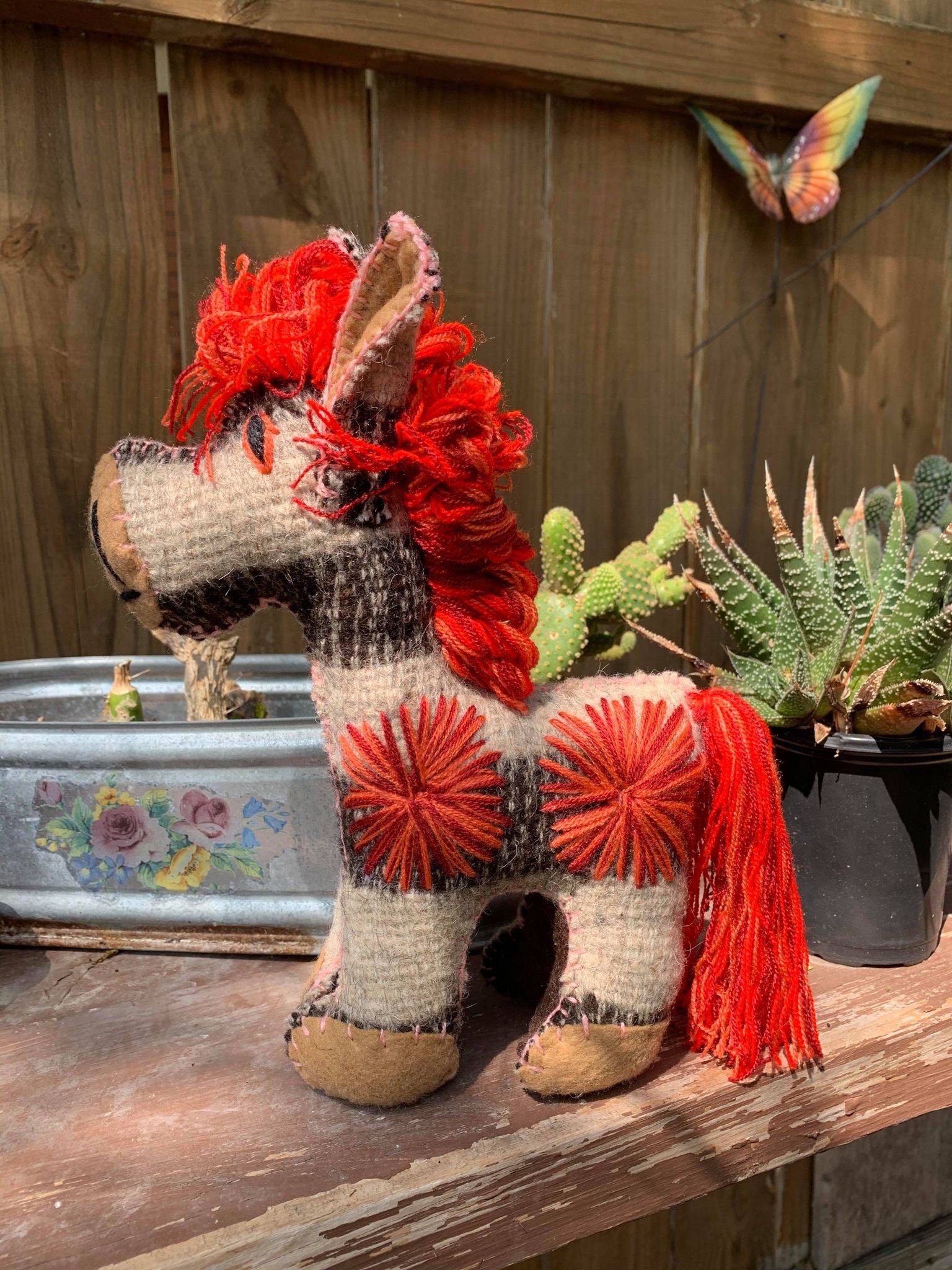 Image of Hand Embroidered Artisanal Stuffed Animals - Handmade Stuffed Animals