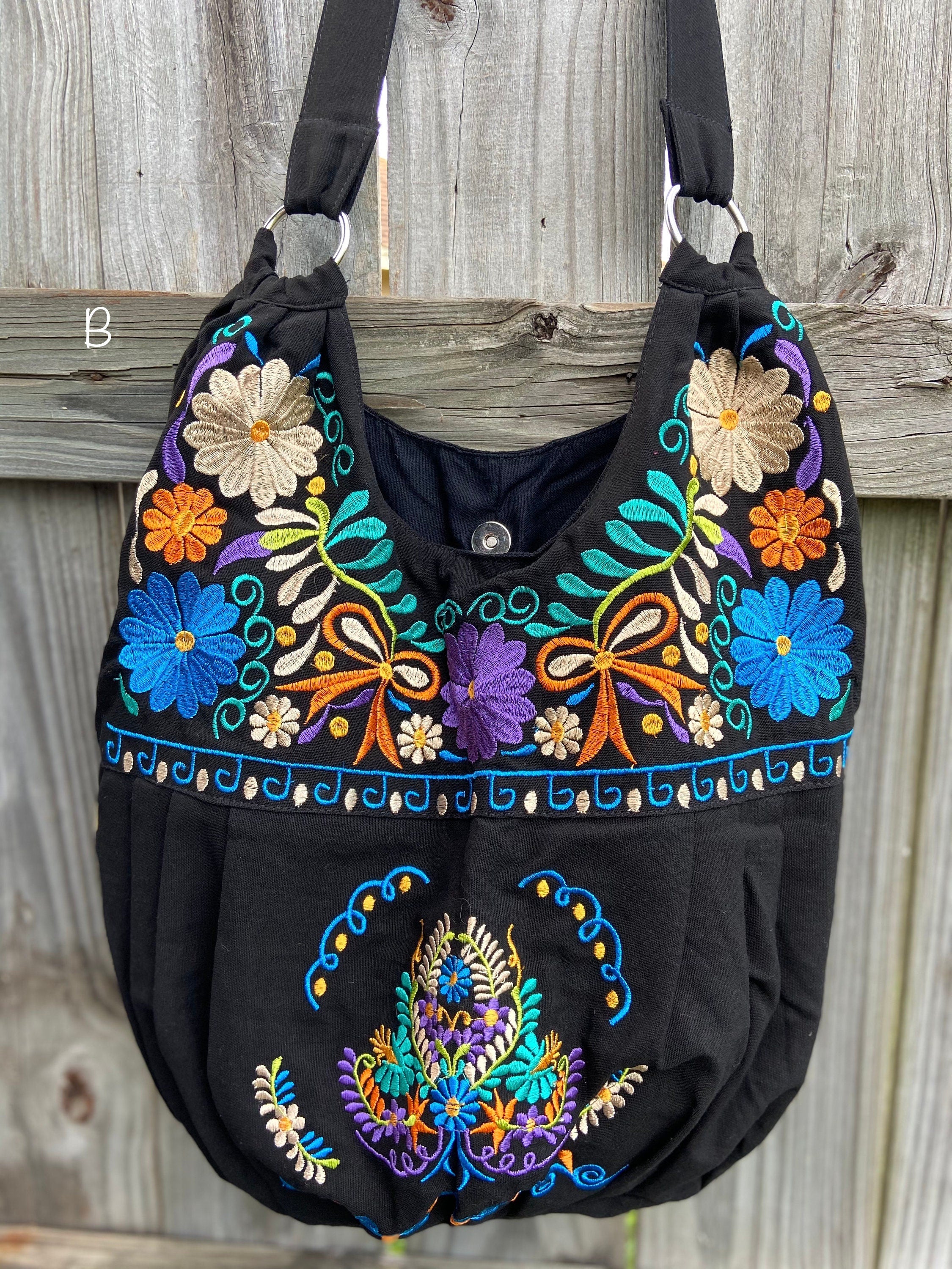 Image of Floral Embroidered Bag - Floral Purse
