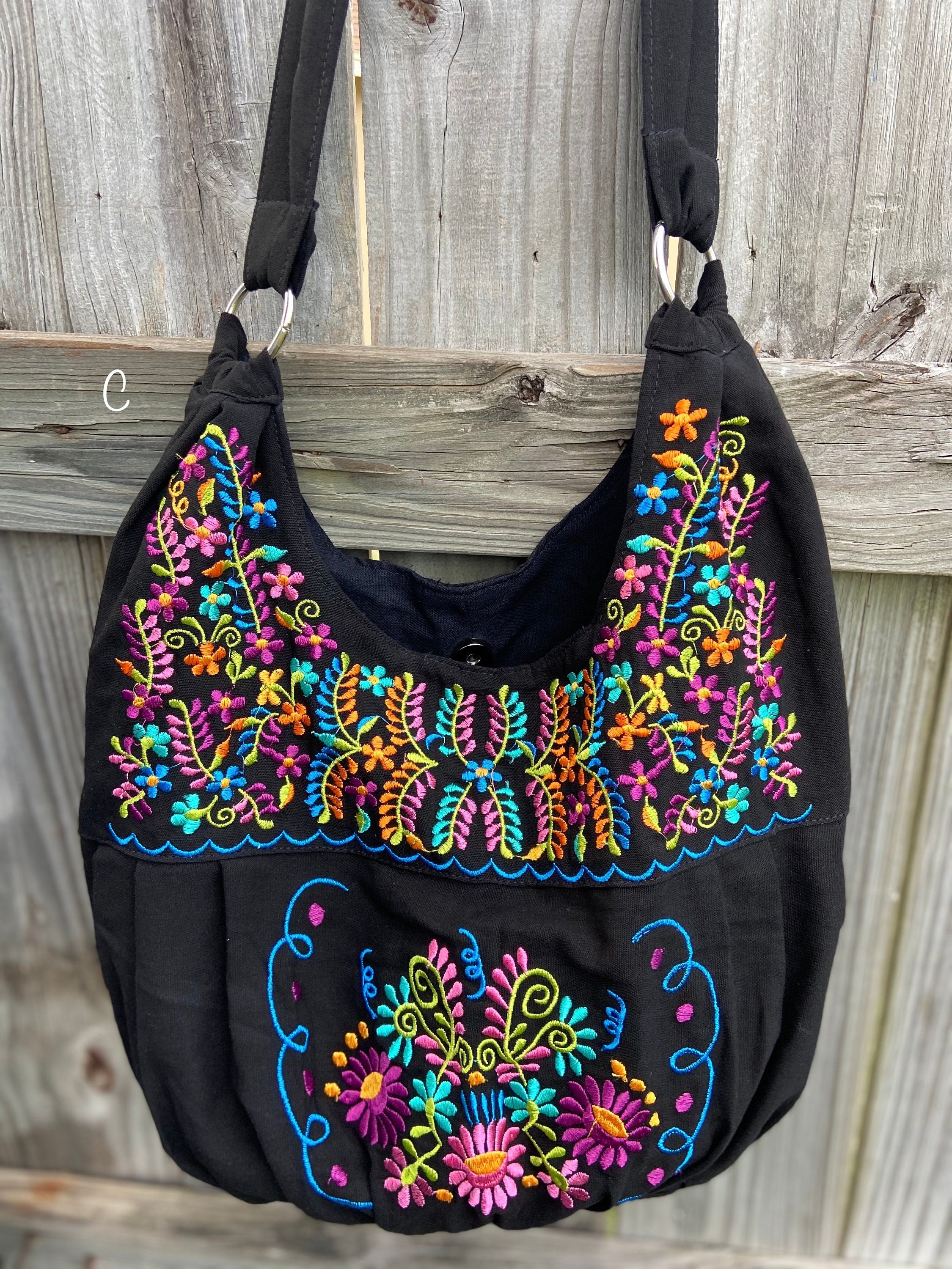 Image of Floral Embroidered Bag - Floral Purse