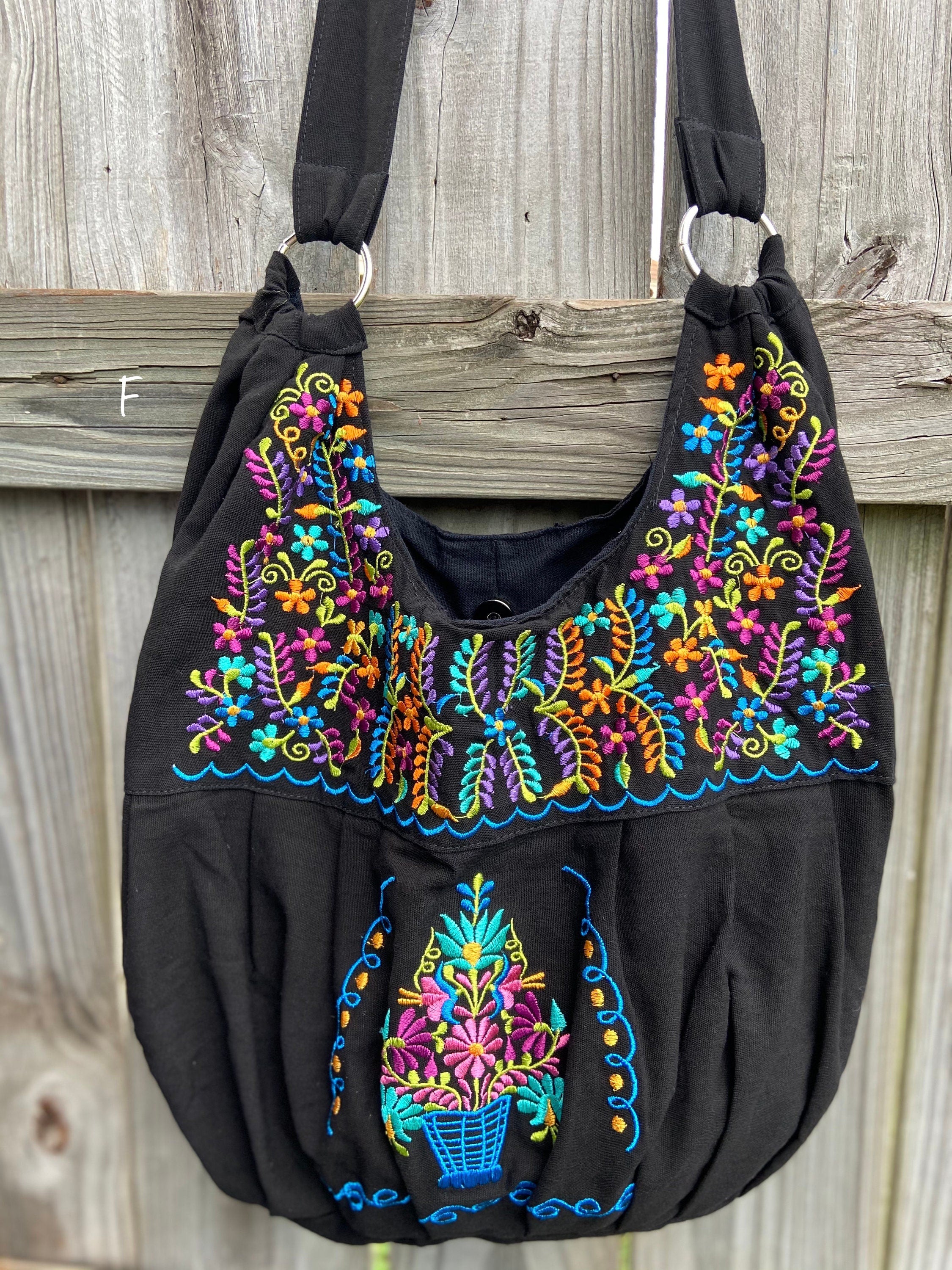 Image of Floral Embroidered Bag - Floral Purse