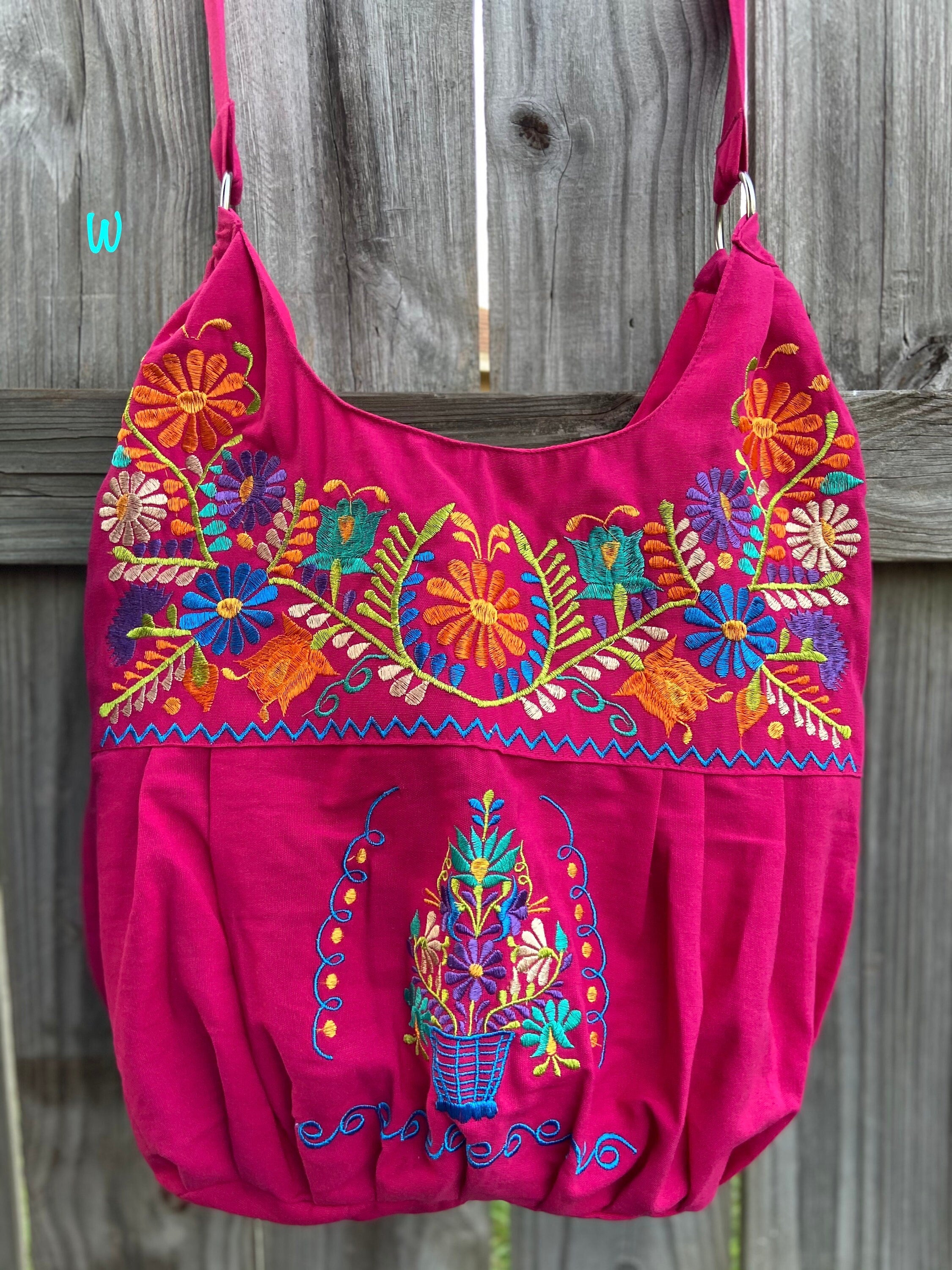 Image of Floral Embroidered Bag - Floral Purse