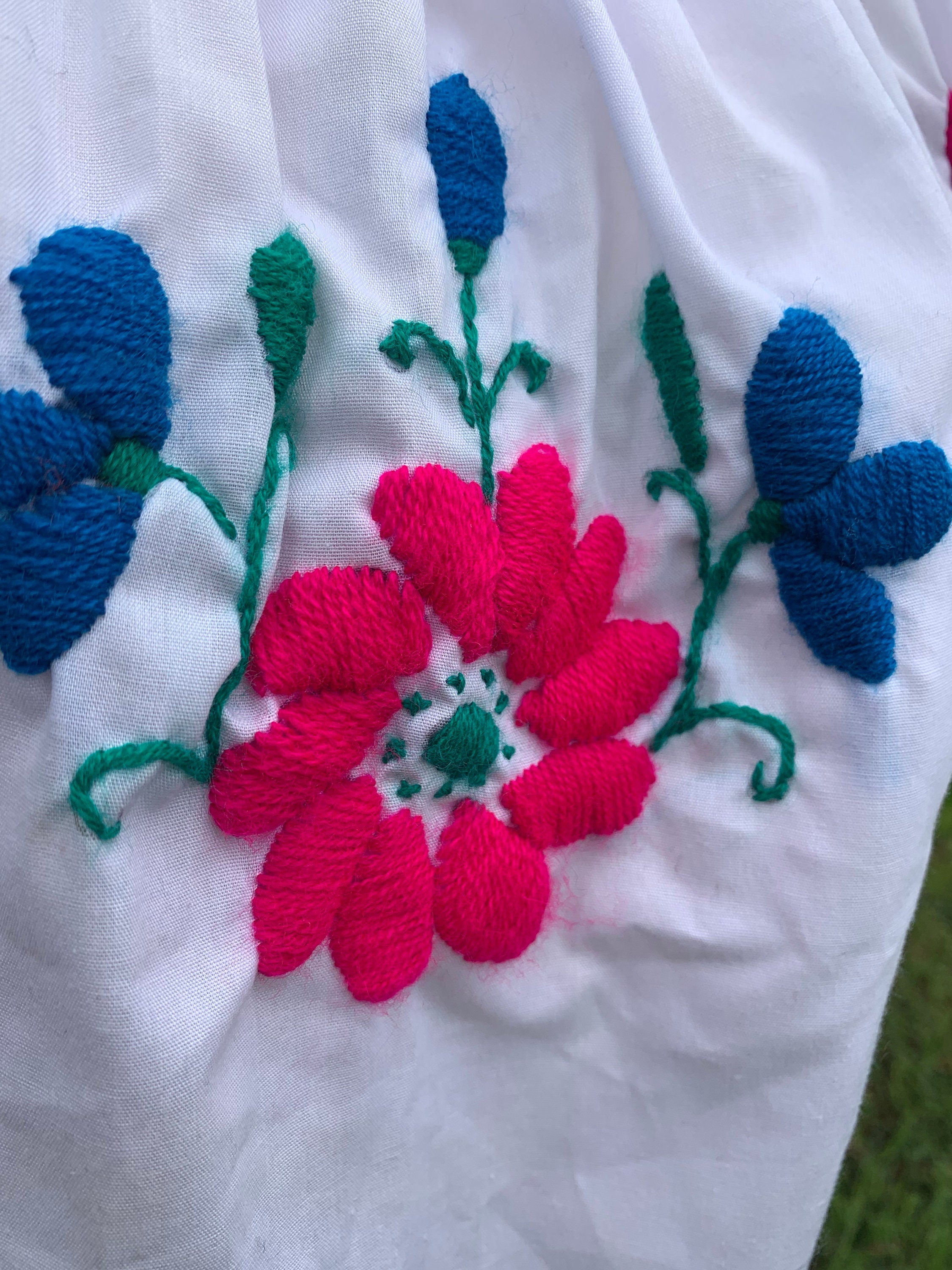 Image of Hand Embroidered Artisanal Blouse - Mexican Blouse - Fiesta Blouse - S/M