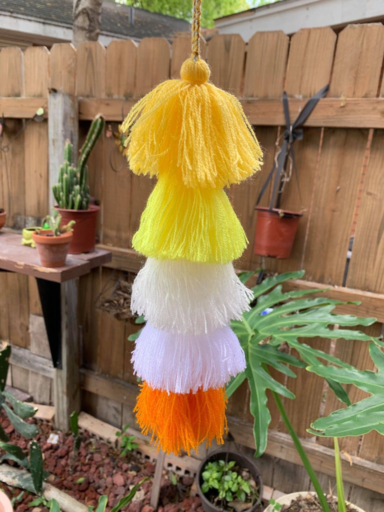 Image of RANDOM Artisanal Tassel Charm - Handmade Tassel Charm - Car Decor