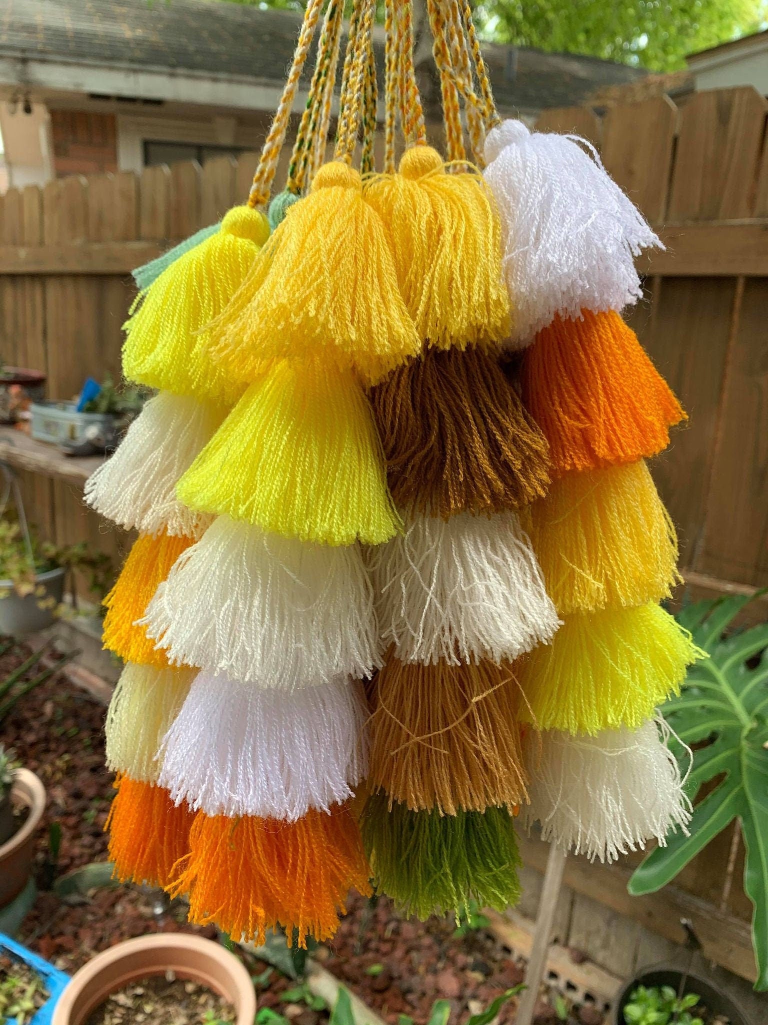 Image of RANDOM Artisanal Tassel Charm - Handmade Tassel Charm - Car Decor