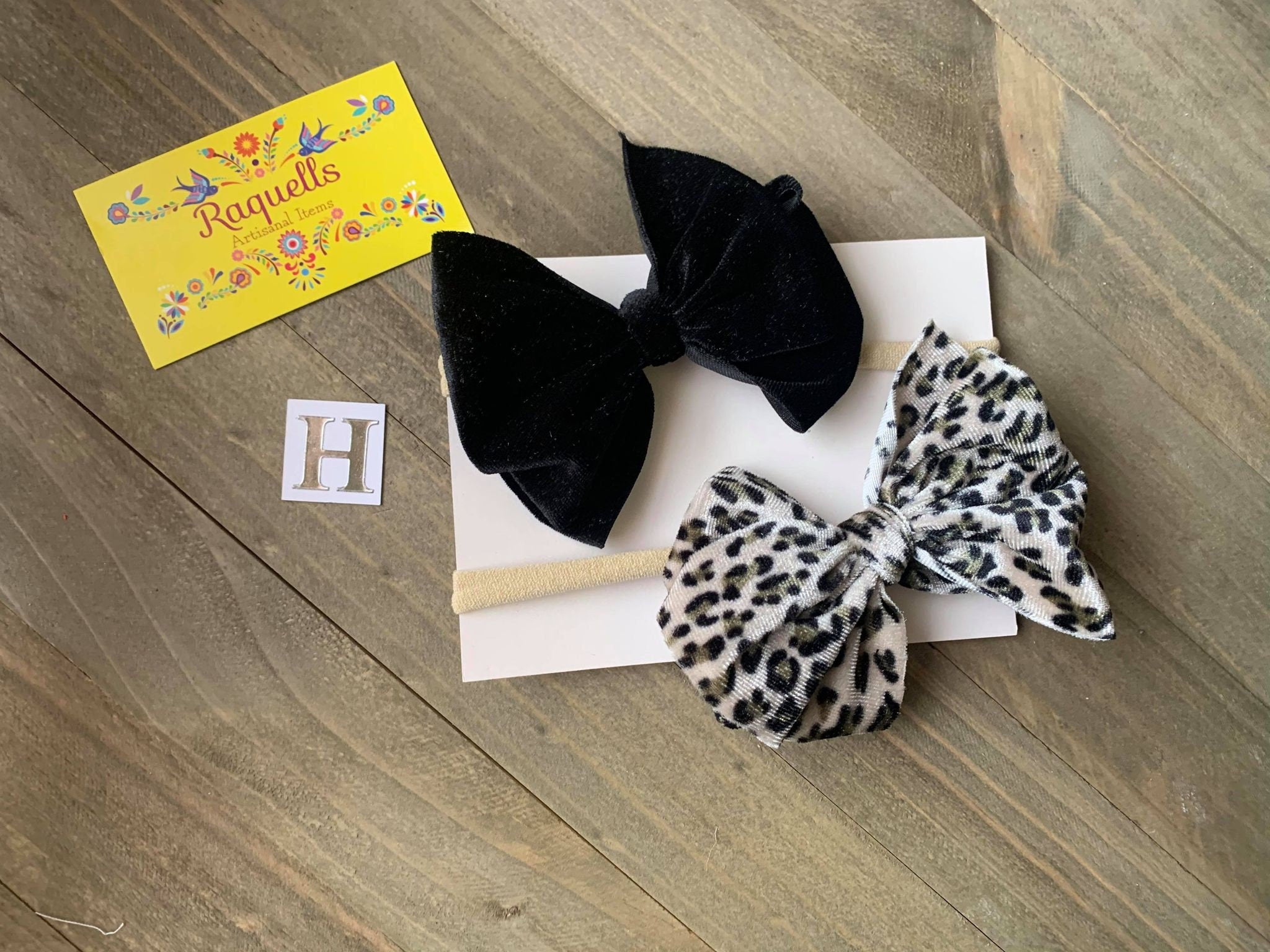 Image of Newborn Soft Headband Set - Two Newborn Headbands