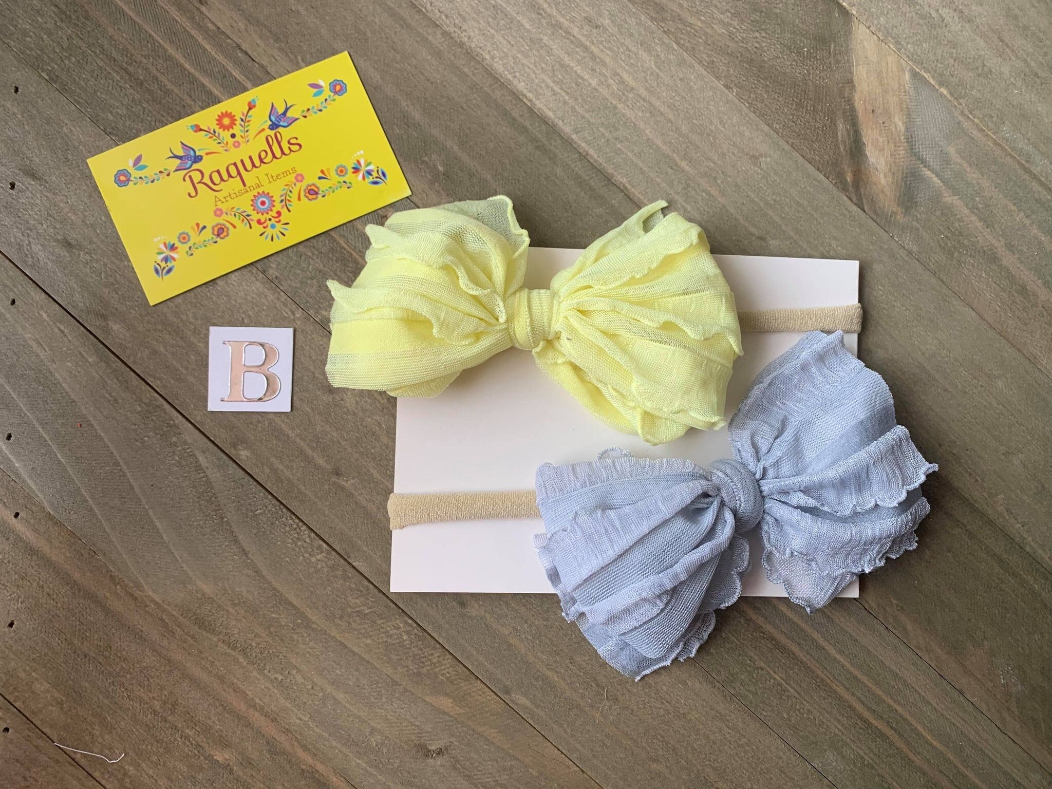 Newborn Soft Headband Set - Two Newborn Headbands