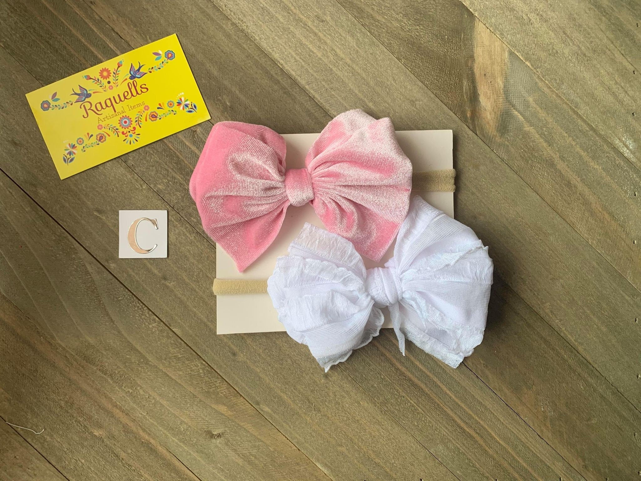 Newborn Soft Headband Set - Two Newborn Headbands