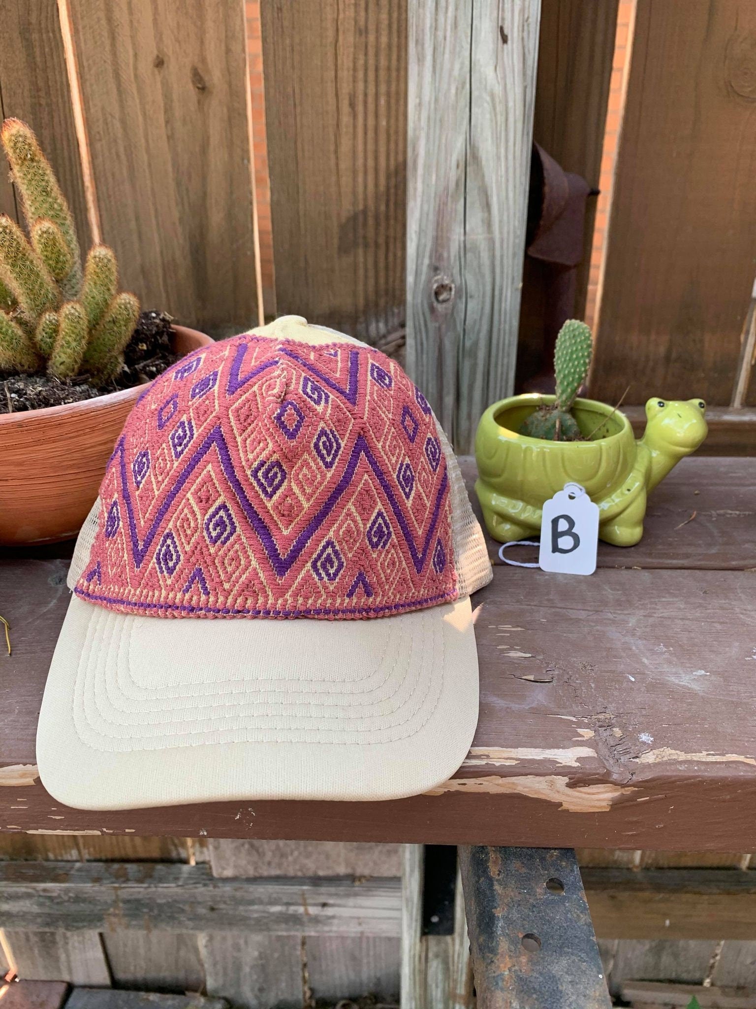 Image of Artisanal Embroidered Baseball Caps - Artisanal Caps - Handmade Caps