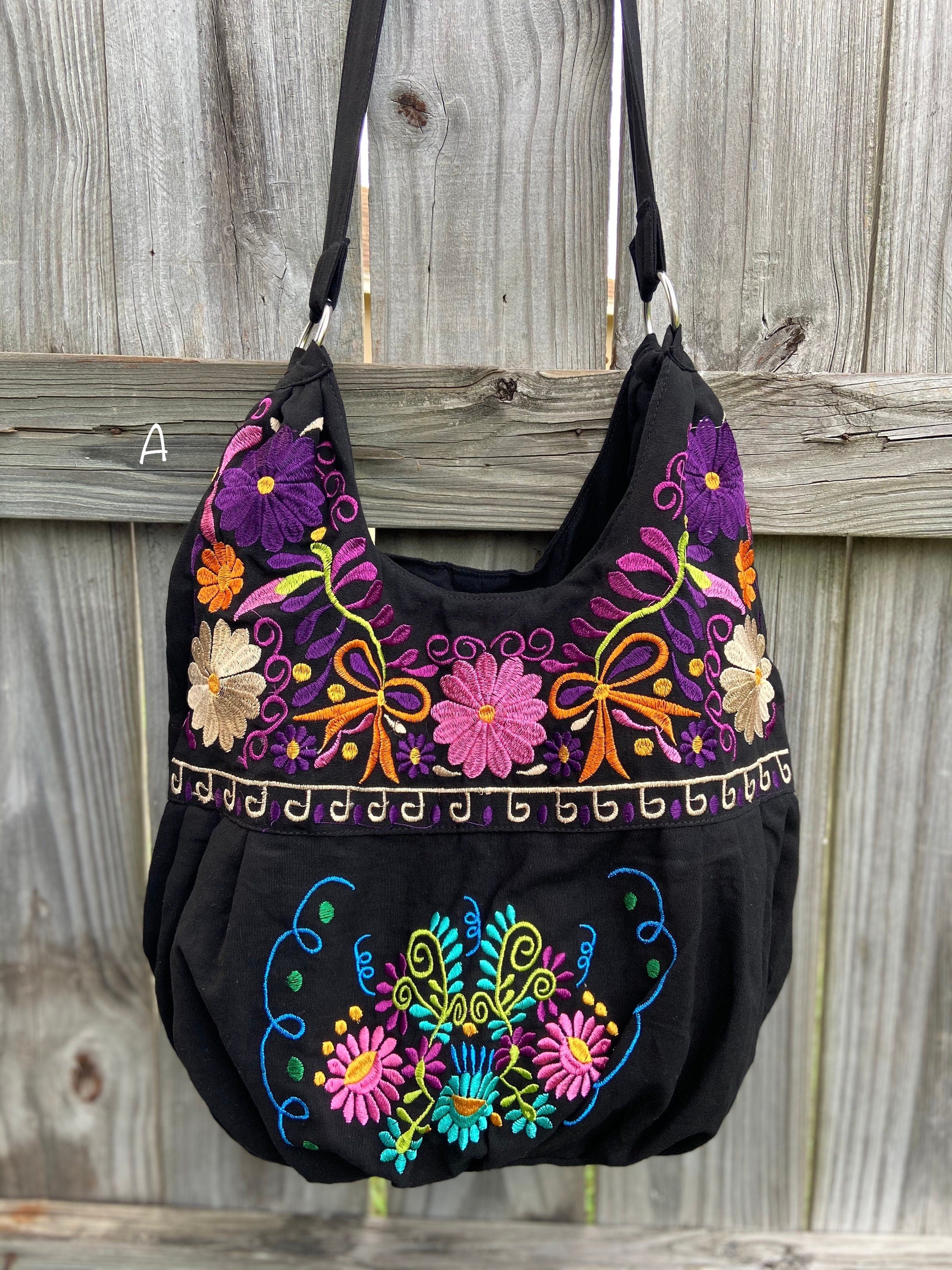 Image of Floral Embroidered Bag - Floral Purse