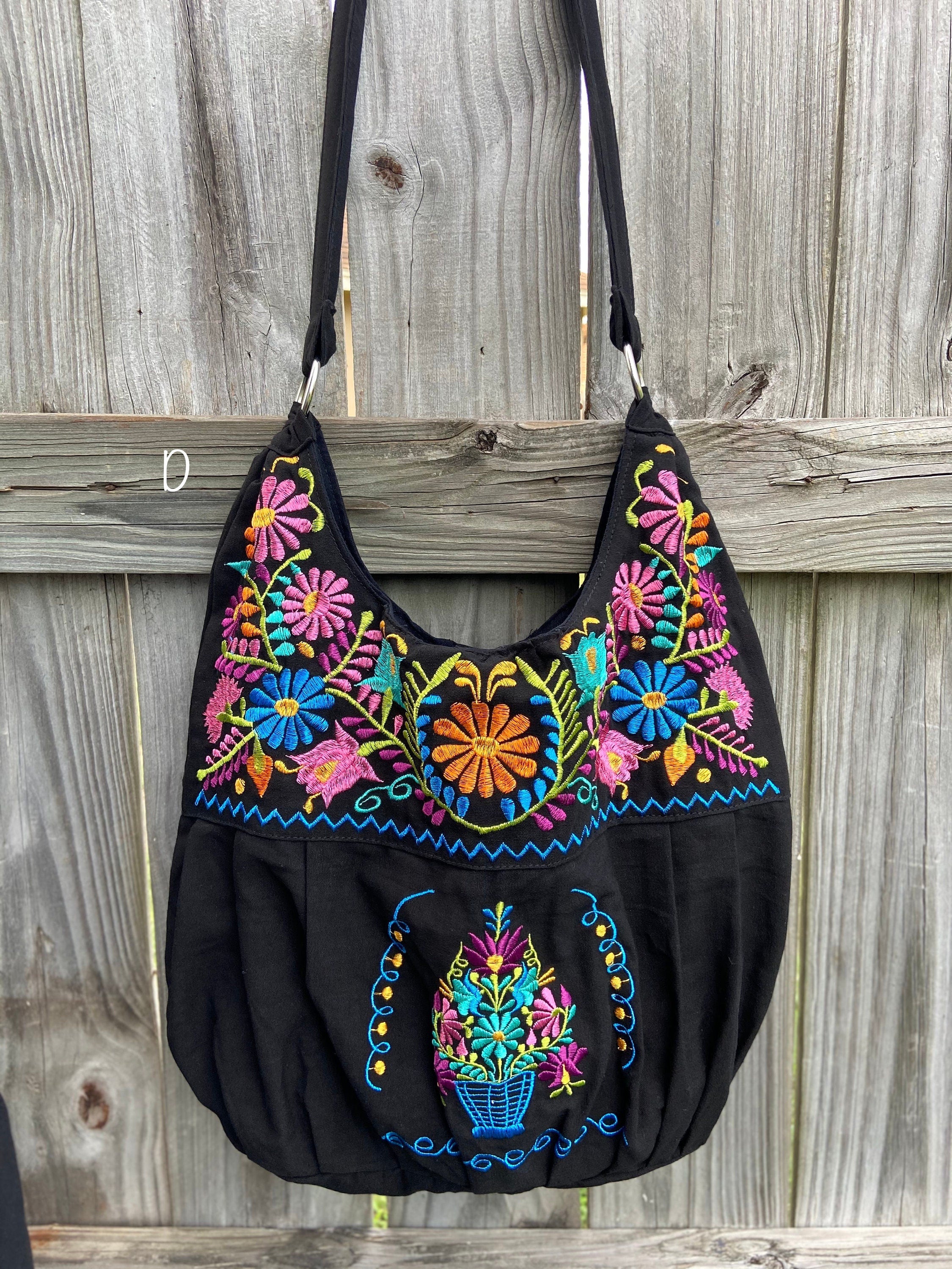 Image of Floral Embroidered Bag - Floral Purse