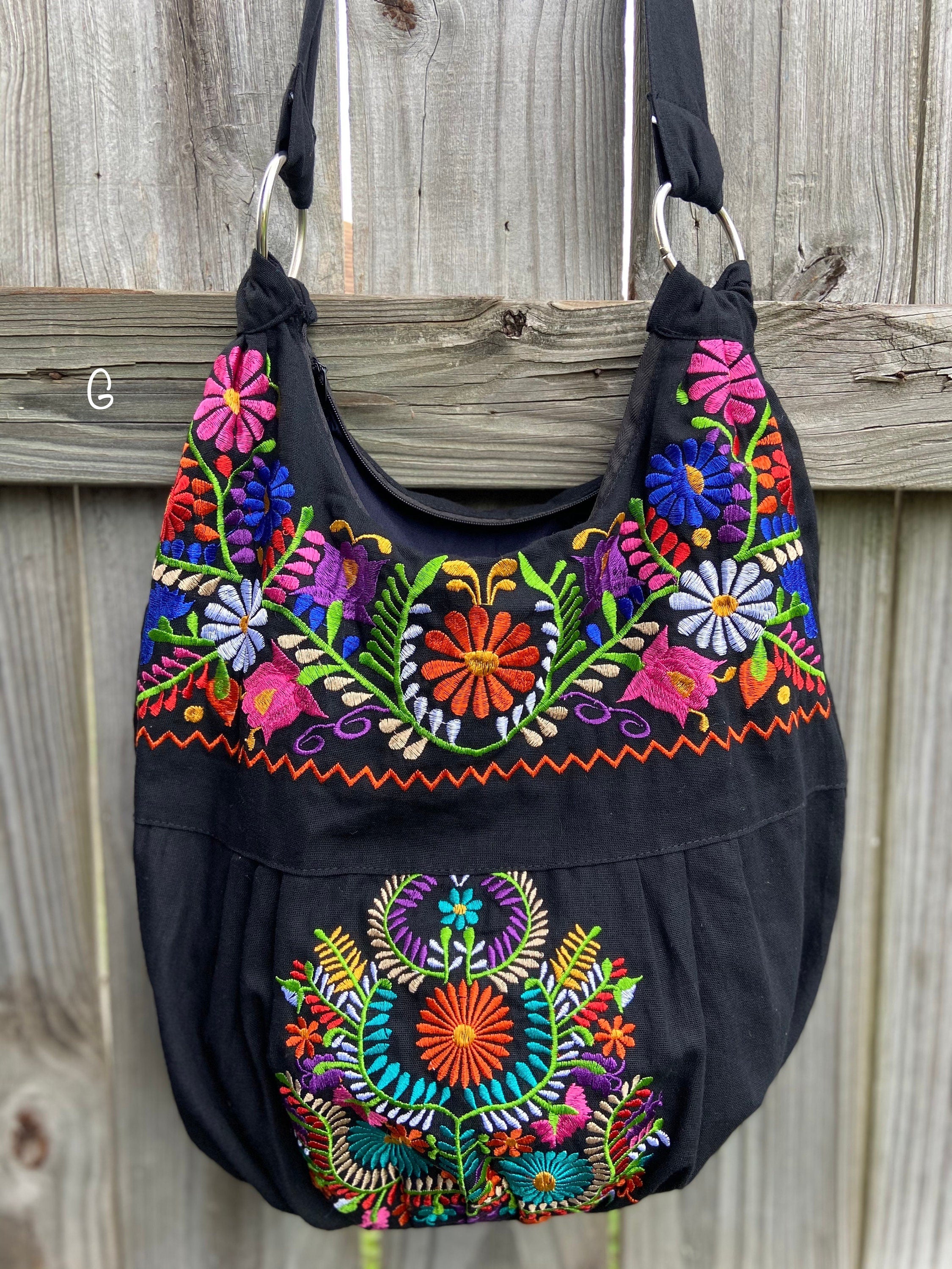 Image of Floral Embroidered Bag - Floral Purse