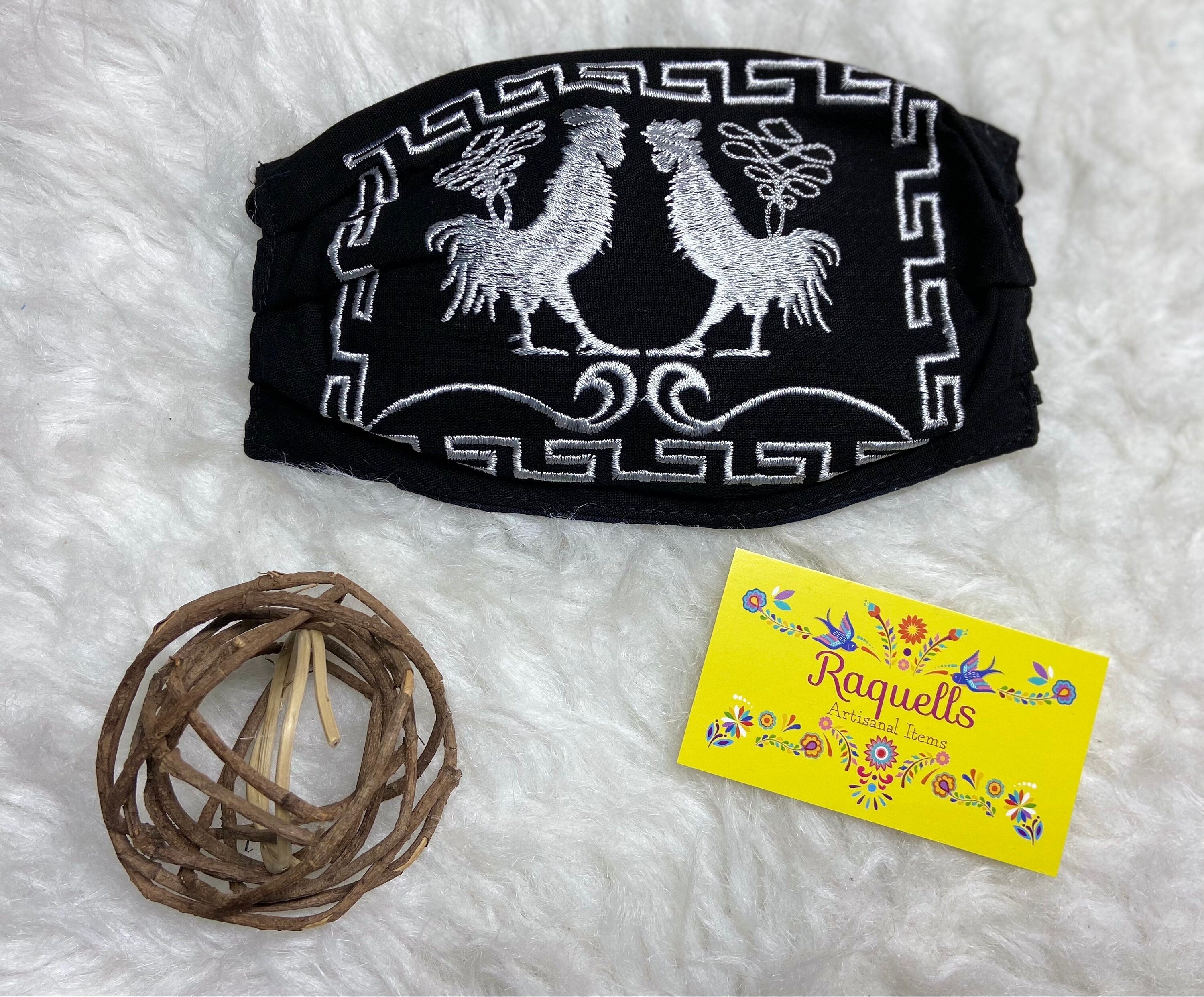 Image of Charro Style Embroidered Face Masks - Handmade Mexican Face Masks