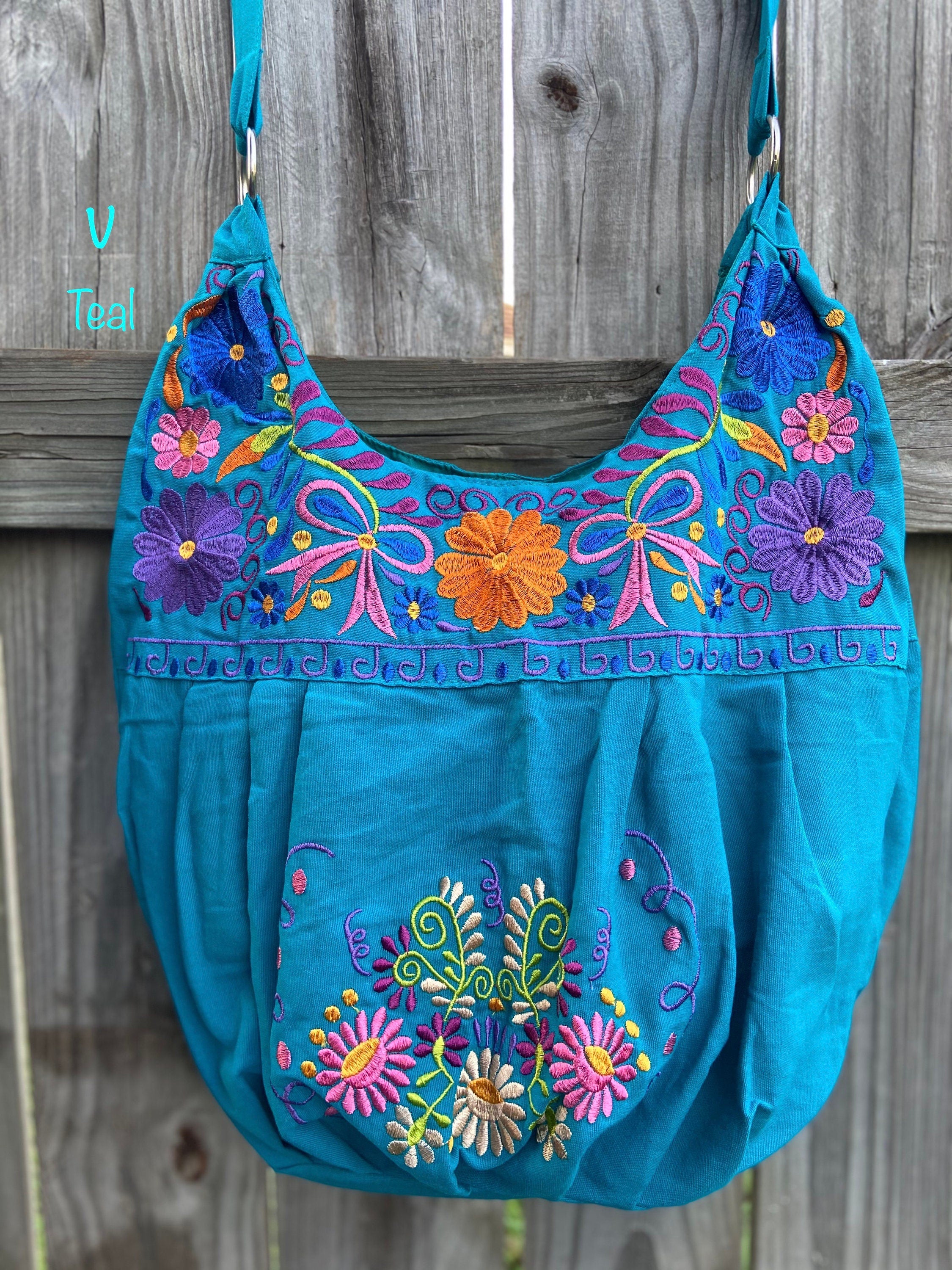 Image of Floral Embroidered Bag - Floral Purse