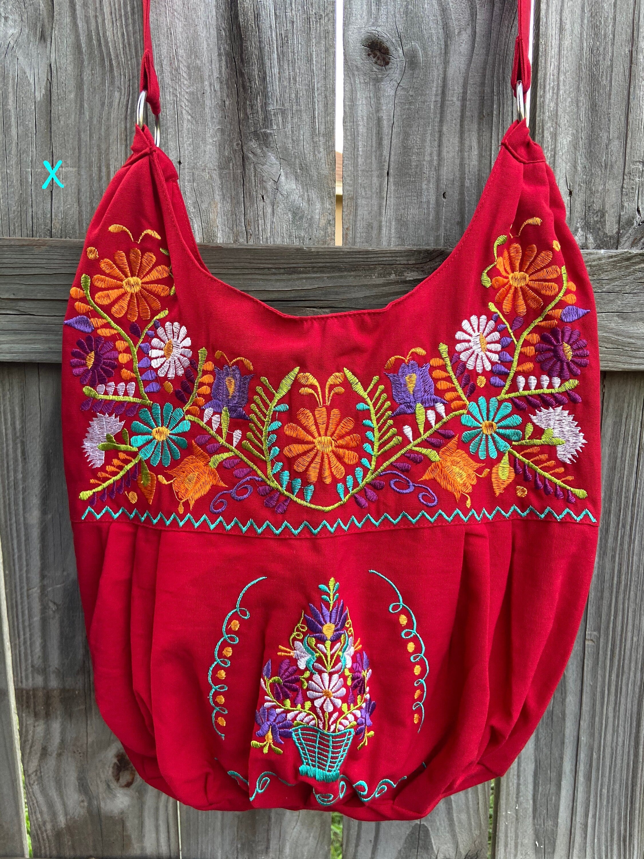 Image of Floral Embroidered Bag - Floral Purse