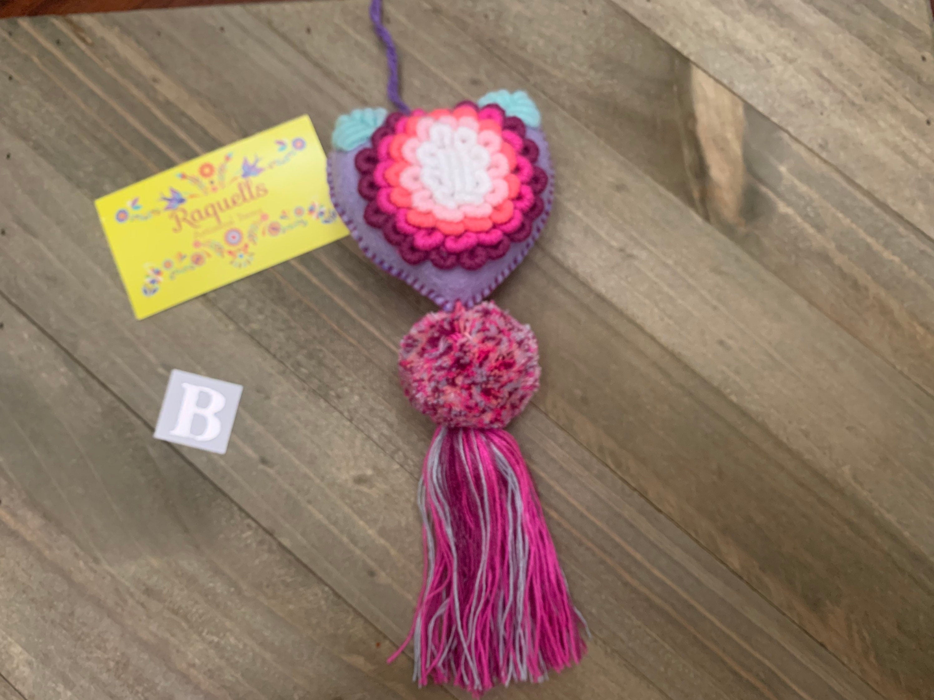 Artisan Made Rococo Heart Tassels - Handmade Tassel Charms