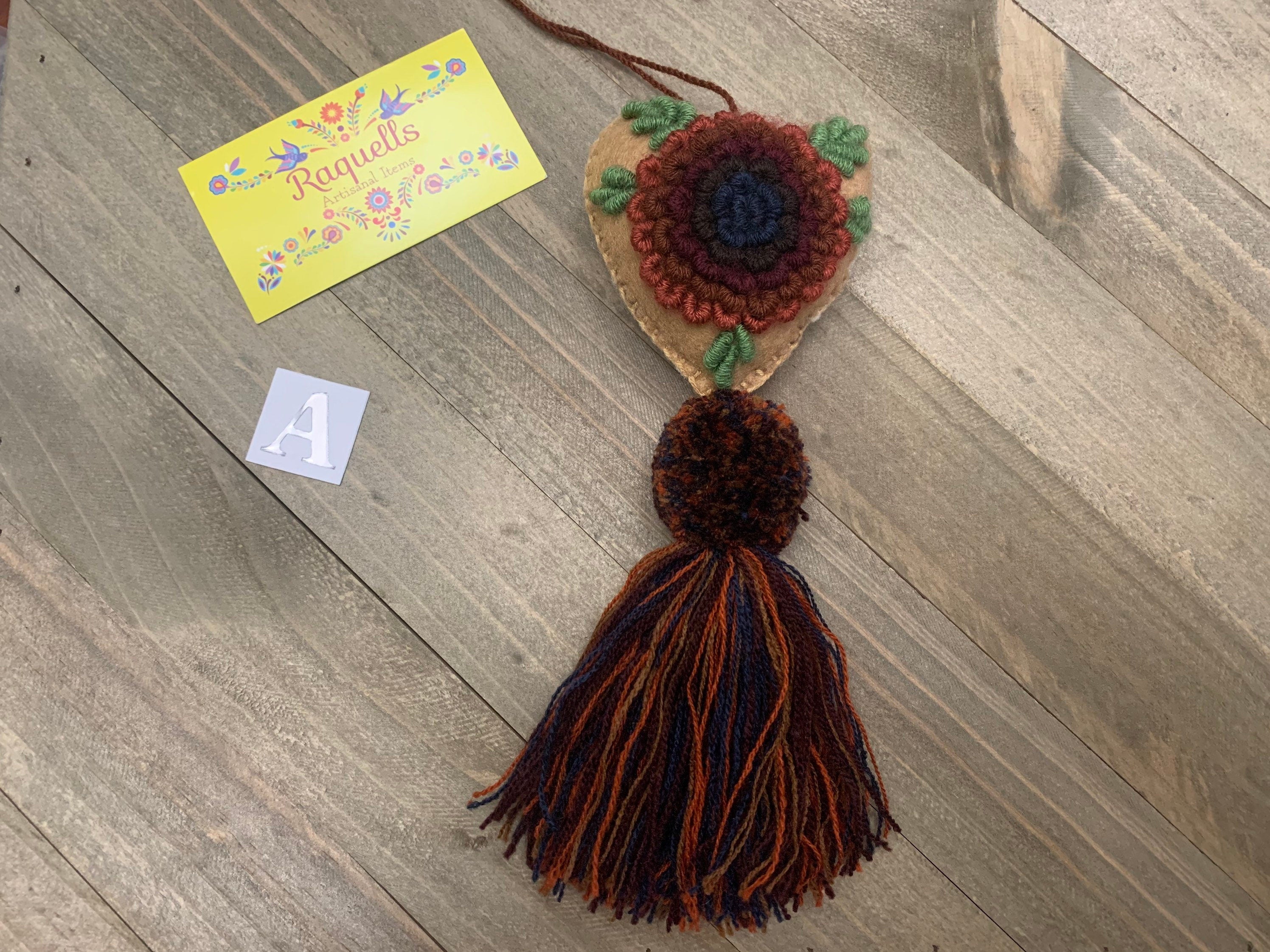 Artisan Made Rococo Heart Tassels - Handmade Tassel Charms