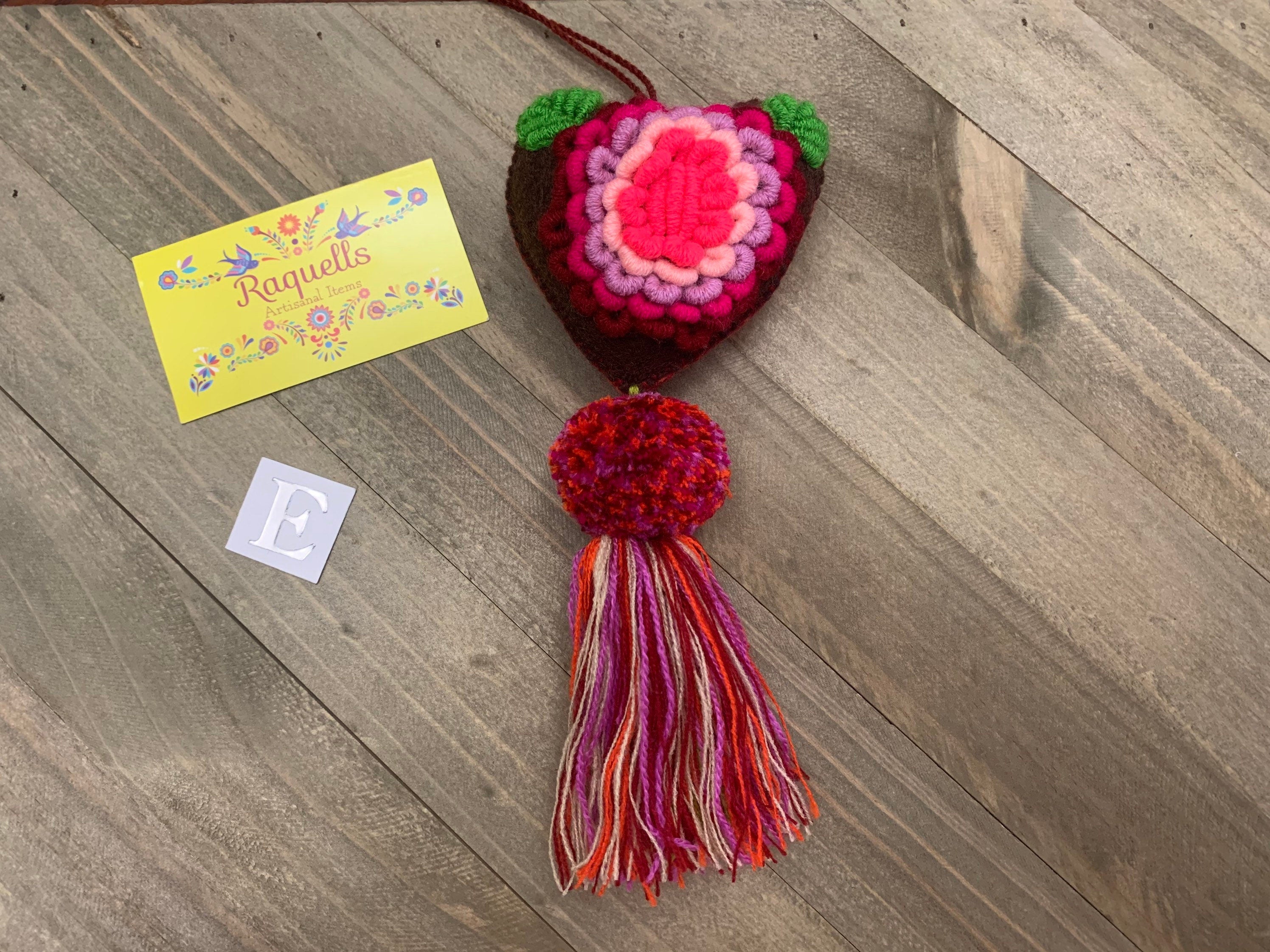 Artisan Made Rococo Heart Tassels - Handmade Tassel Charms