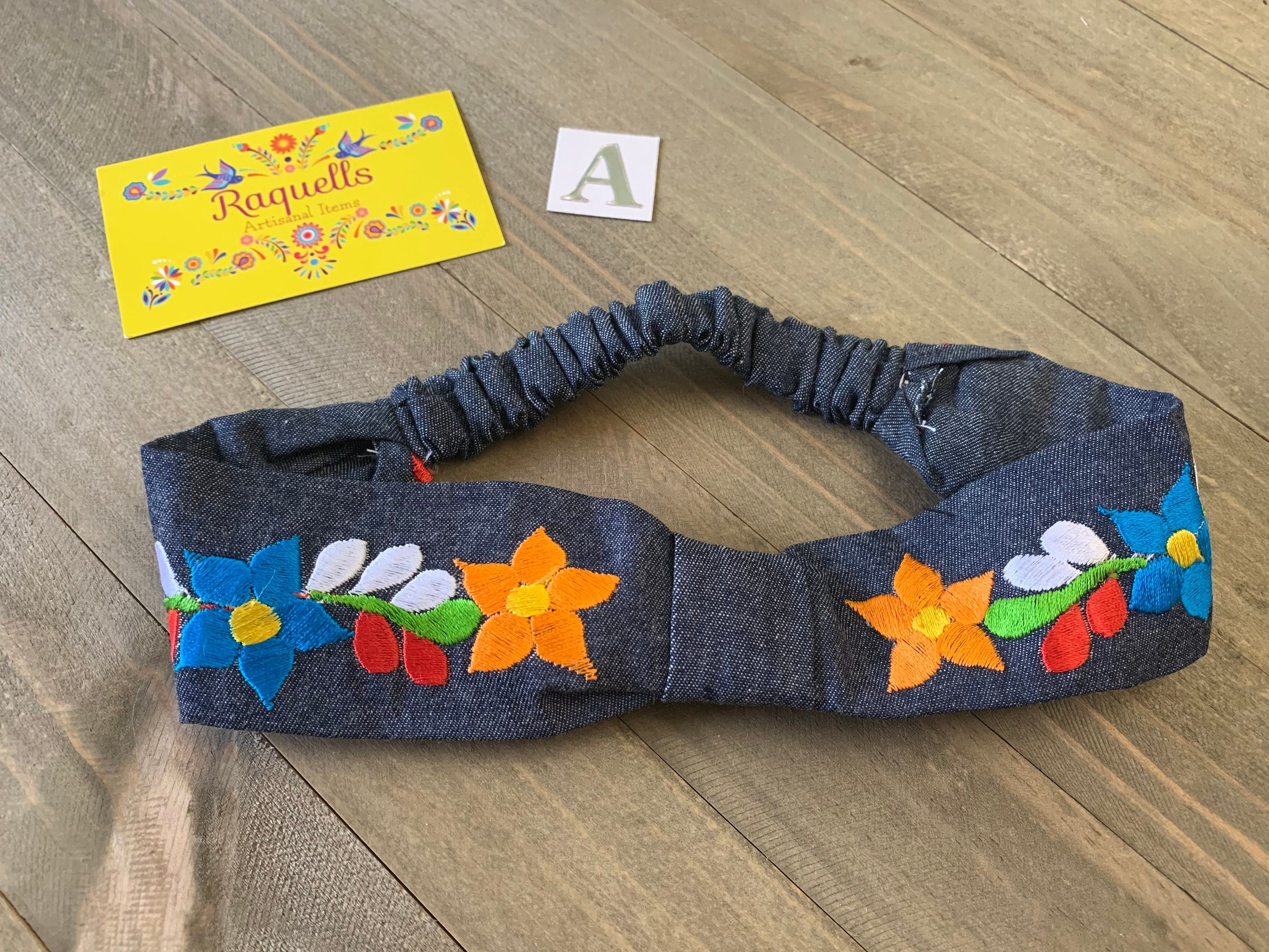 Image of Floral Embroidered Artisanal Headbands - Handmade Turbans