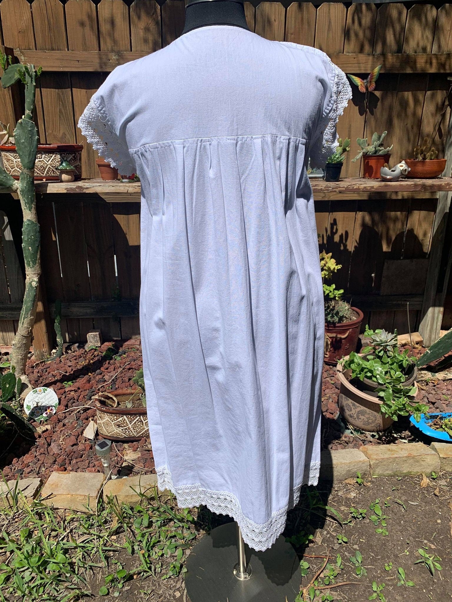 Image of Puebla, Mexican Embroidered Dress - Traditional Artisanal Dress