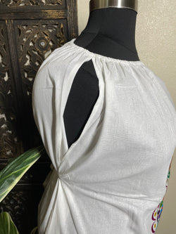 Image of Plus Size Embroidered Mexican Dress - Handmade Artisanal Dress