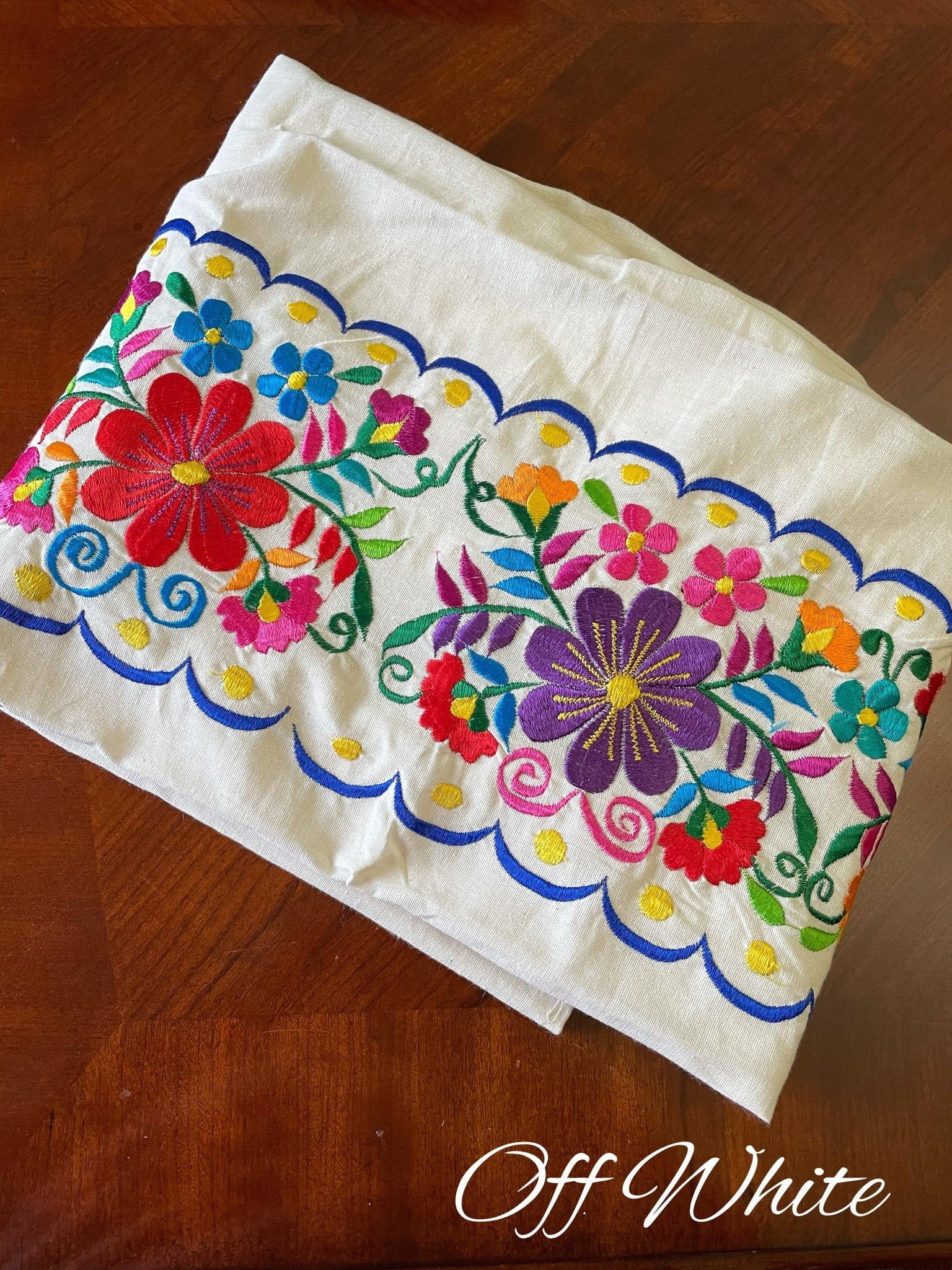 Image of Plus Size Embroidered Mexican Dress - Handmade Artisanal Dress