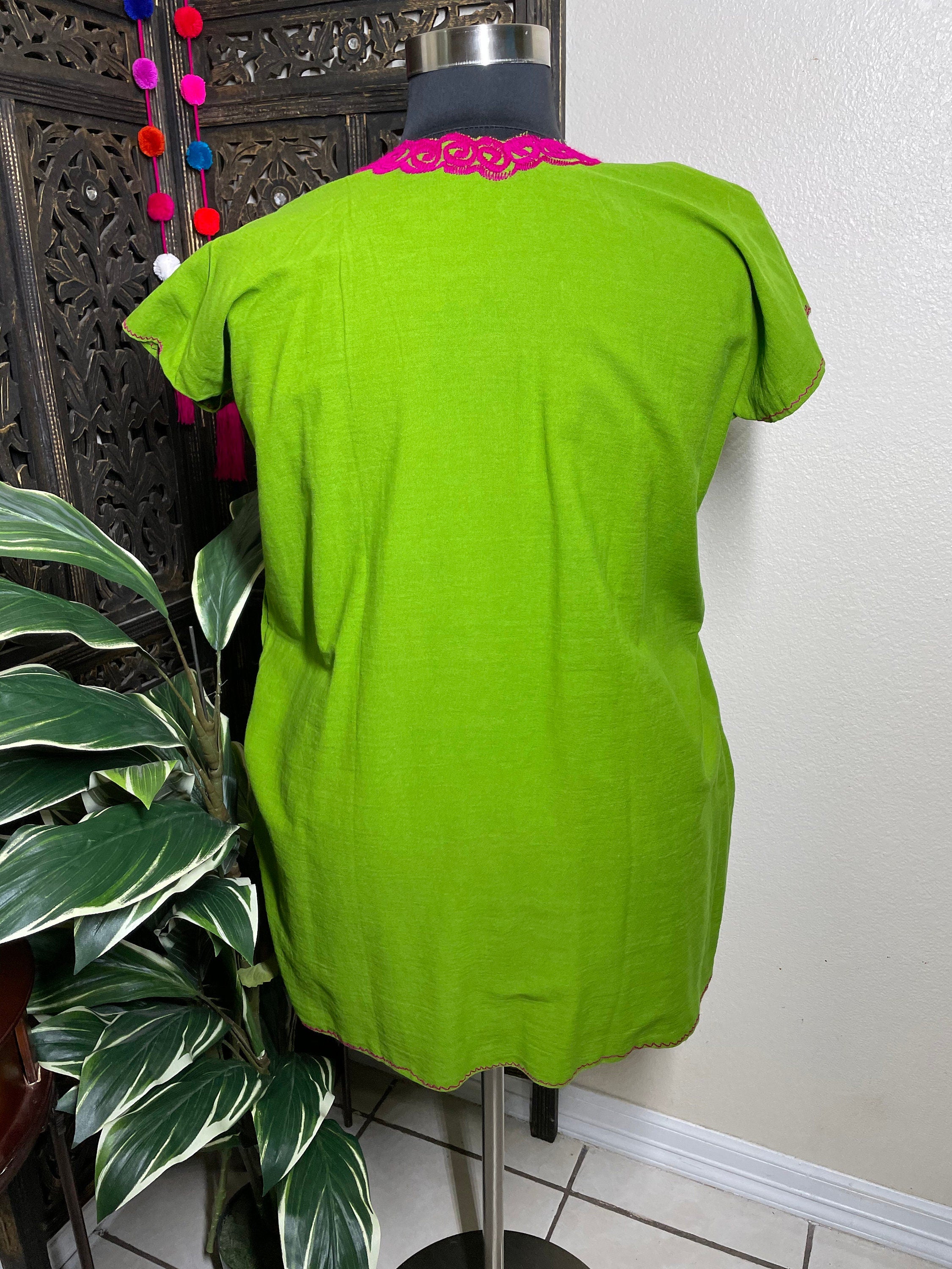 Image of Artisanal Mexican Embroidered Blouse - Handmade Floral Embroidered Blouse from Chiapas, Mexico