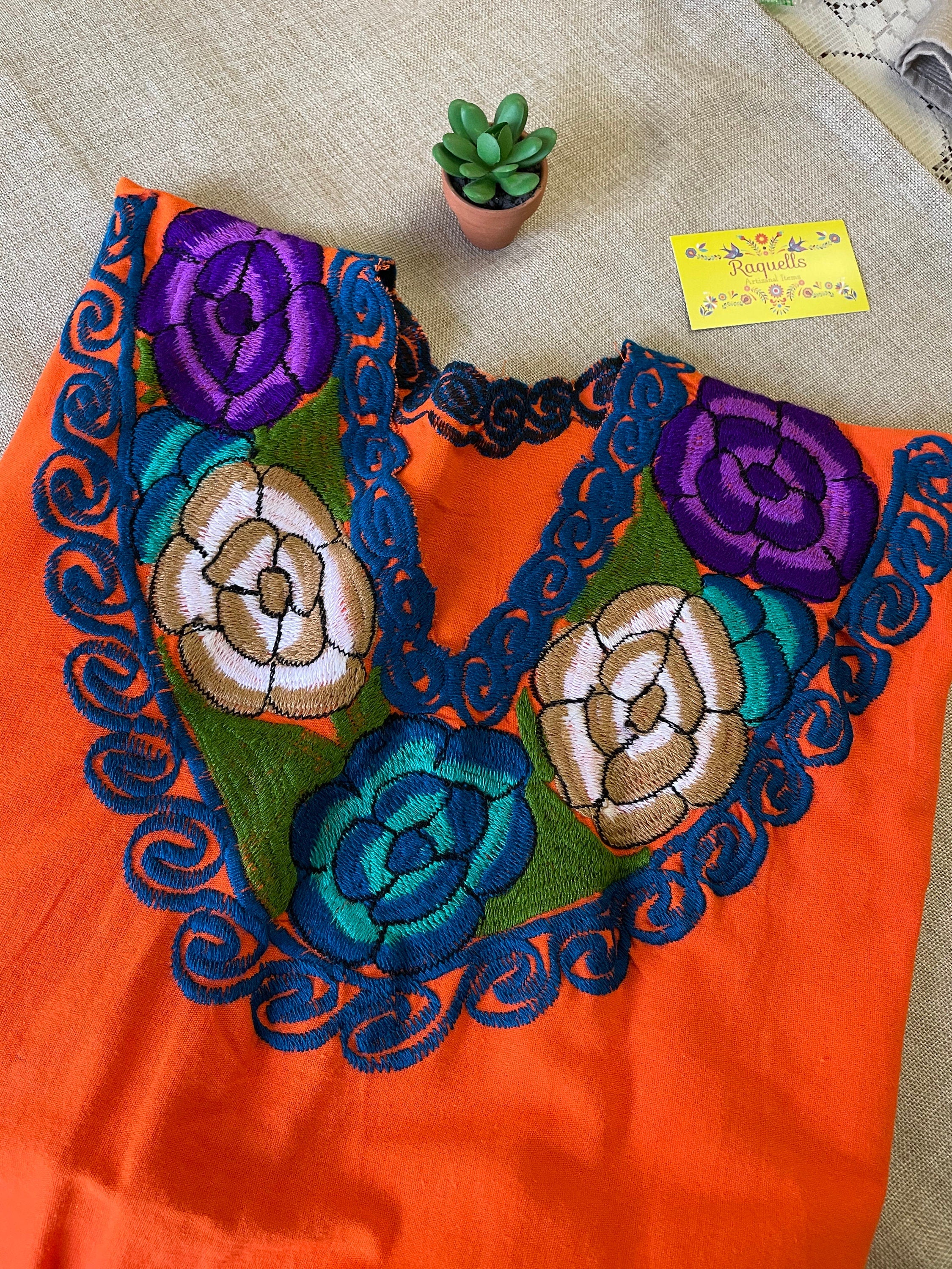 Image of Artisanal Mexican Embroidered Blouse - Handmade Floral Embroidered Blouse from Chiapas, Mexico