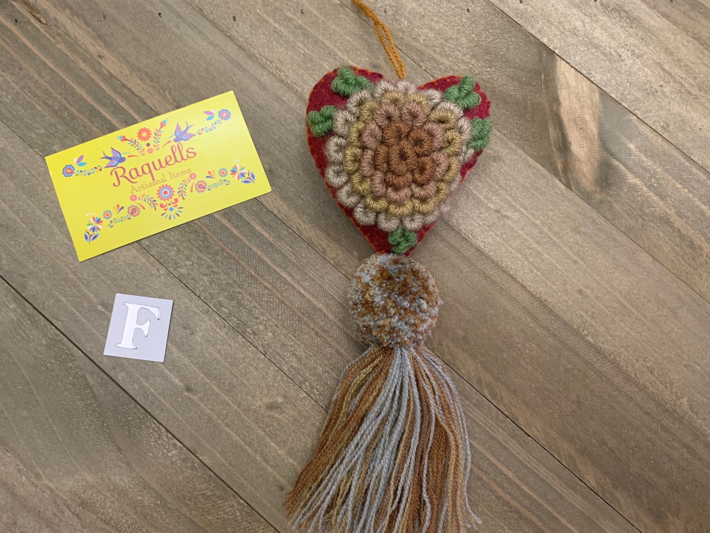 Artisan Made Rococo Heart Tassels - Handmade Tassel Charms