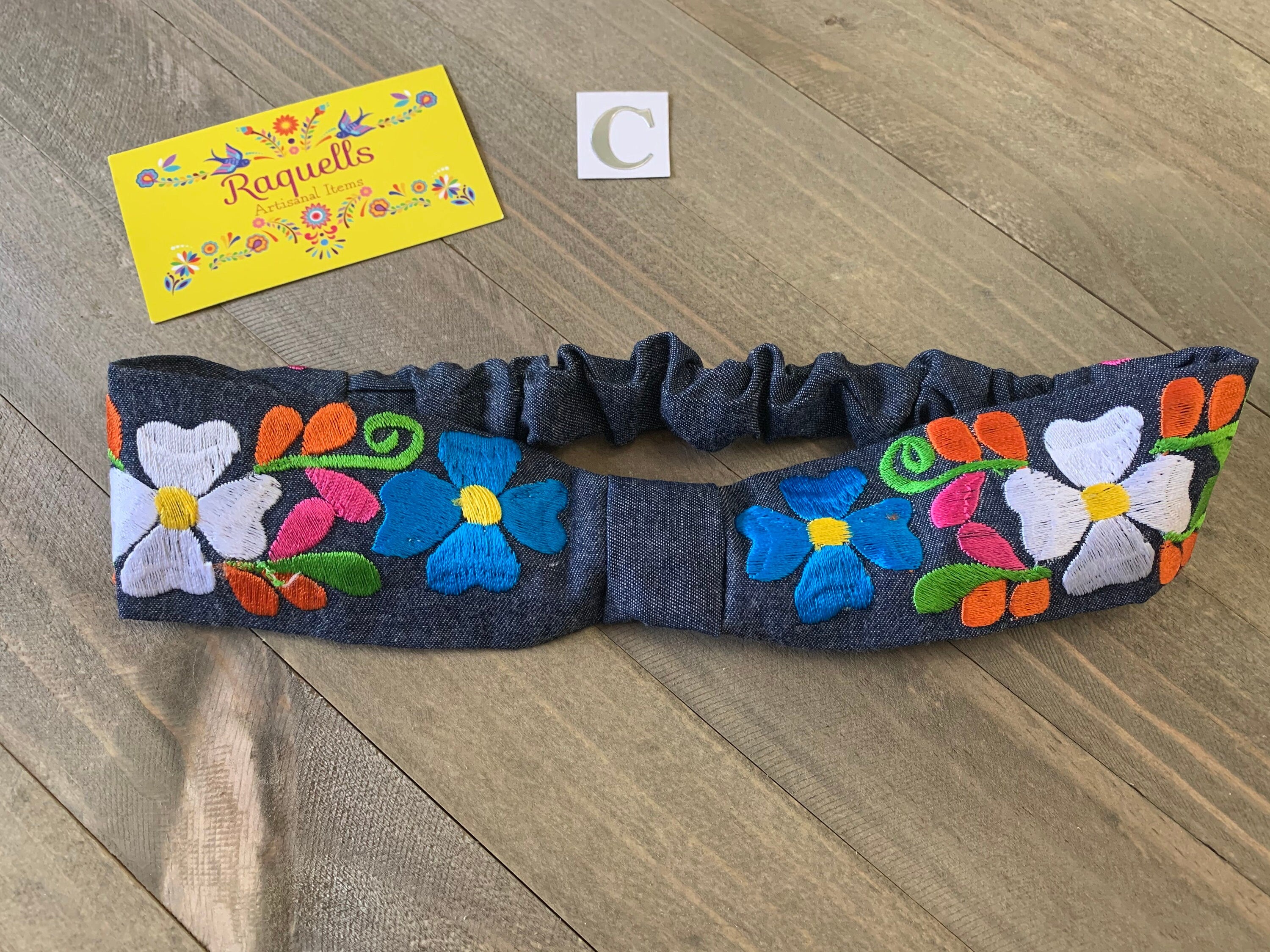 Image of Floral Embroidered Artisanal Headbands - Handmade Turbans